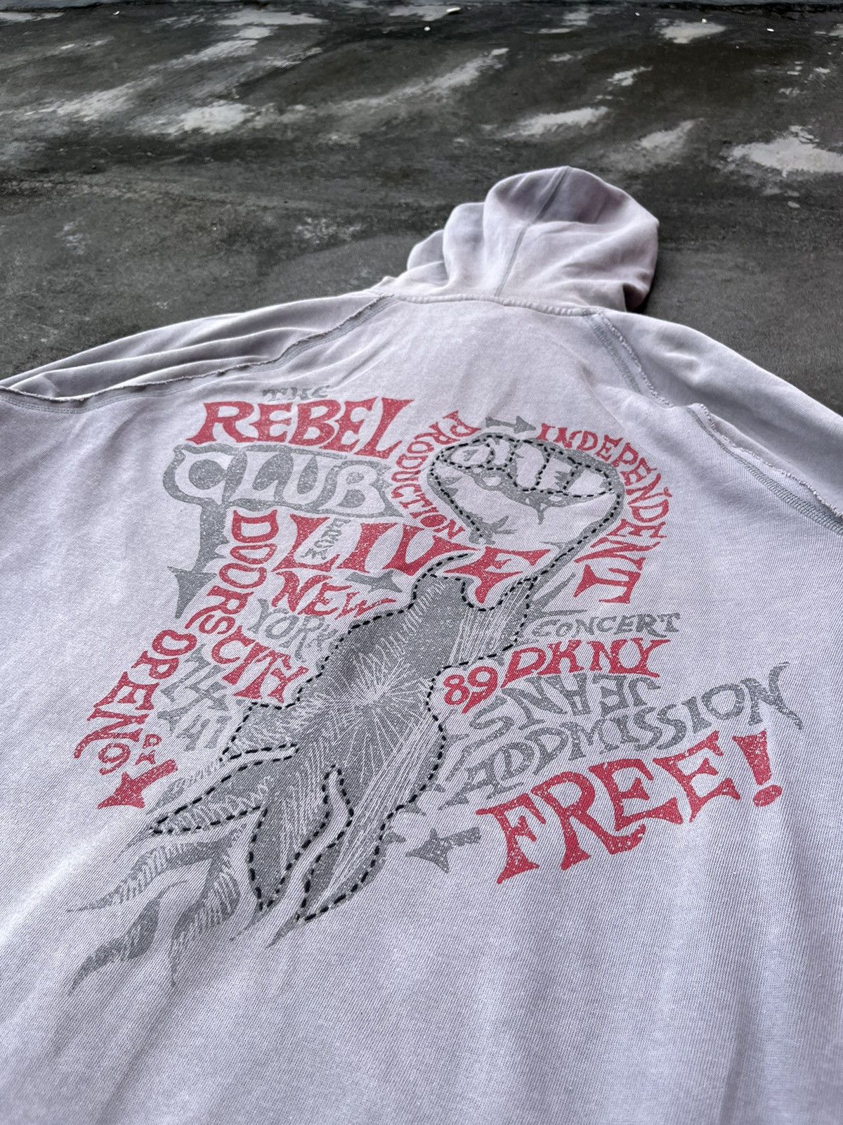 Other Y2K Grey Hoodie Size US XL / EU 56 / 4 - 4 Thumbnail