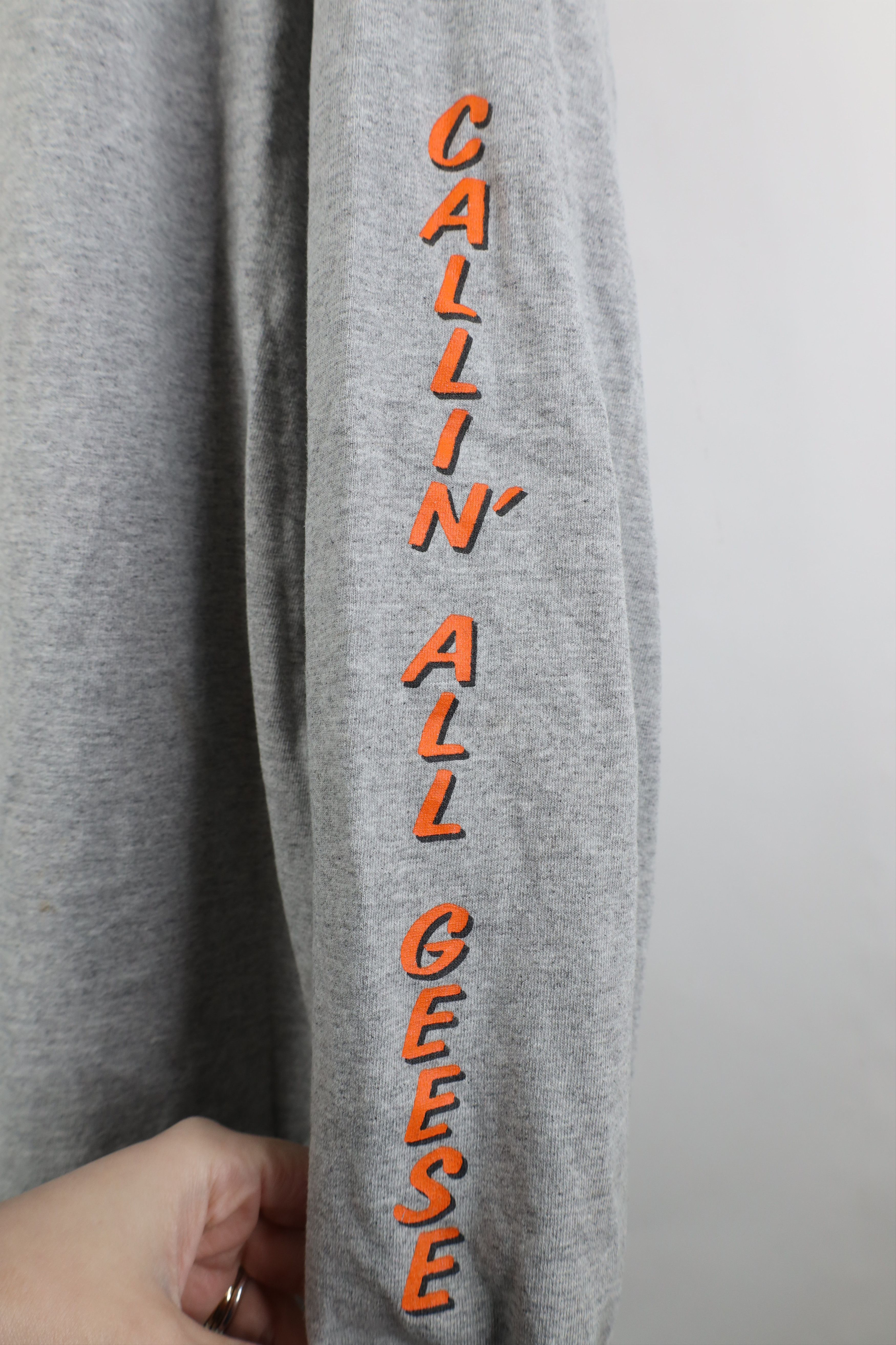 Vintage Vintage 90s Y2K Calls Hunting Geese Duck Long Sleeve T-Shirt Size US XXL / EU 58 / 5 - 6 Thumbnail