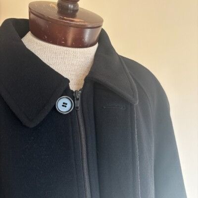 Other Valente Wool Cashmere Overcoat Topcoat Black Plaid Lined Mad Size US XL / EU 56 / 4 - 9 Thumbnail
