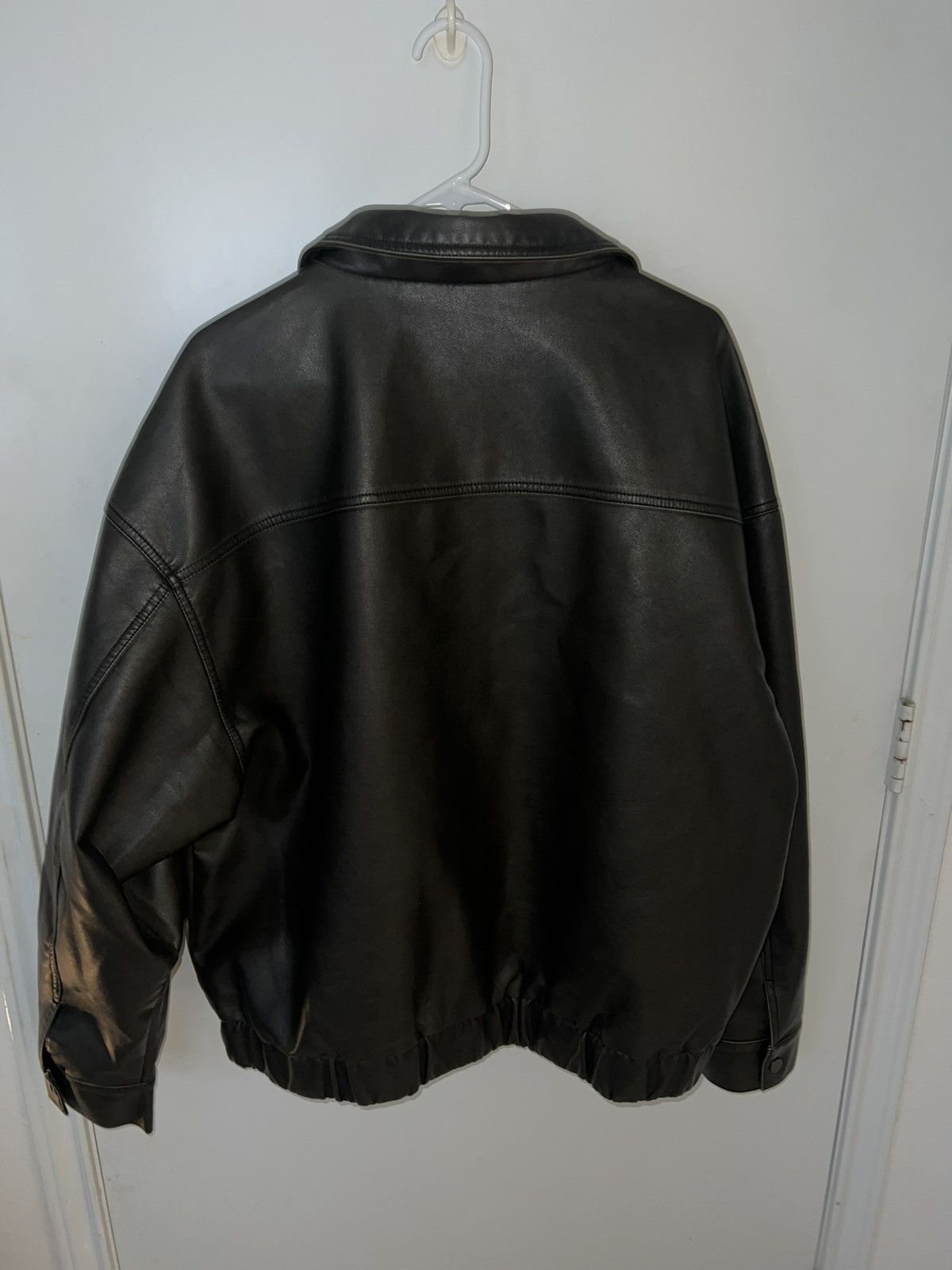 Vintage Oversized Leather Jacket Size US XL / EU 56 / 4 - 2 Thumbnail