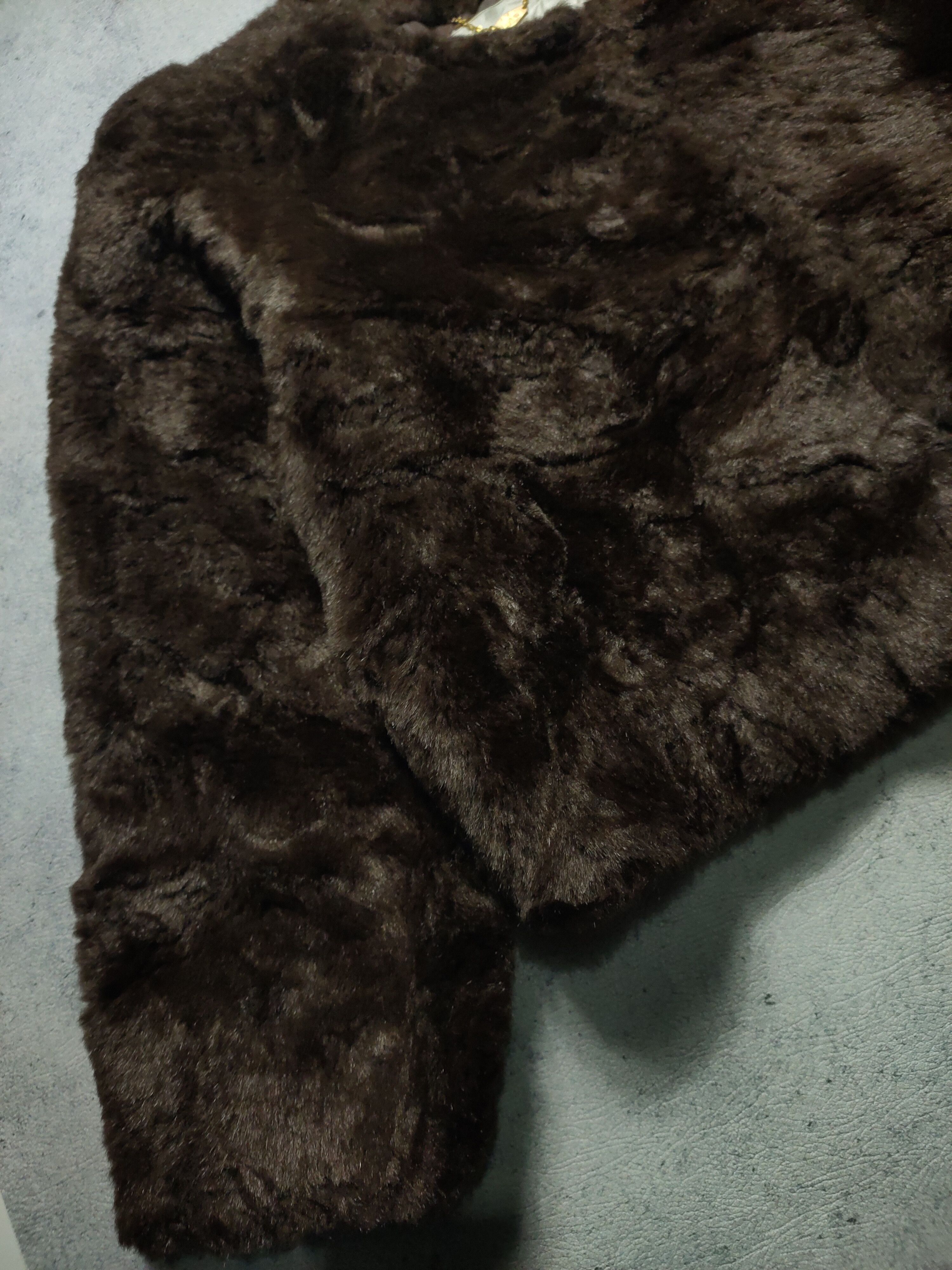 Other Y•Art Dark Brown Faux Fur Coat Jacket Size L / US 10 / IT 46 - 5 Thumbnail