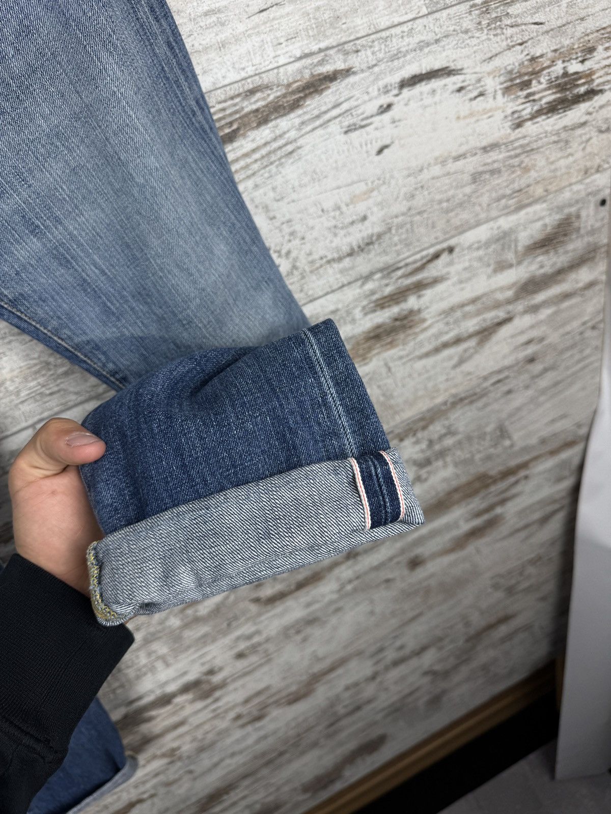 Edwin Mens Vintage Edwin Javanese denim jeans Selvedge pants rare Size US 31 - 10 Thumbnail