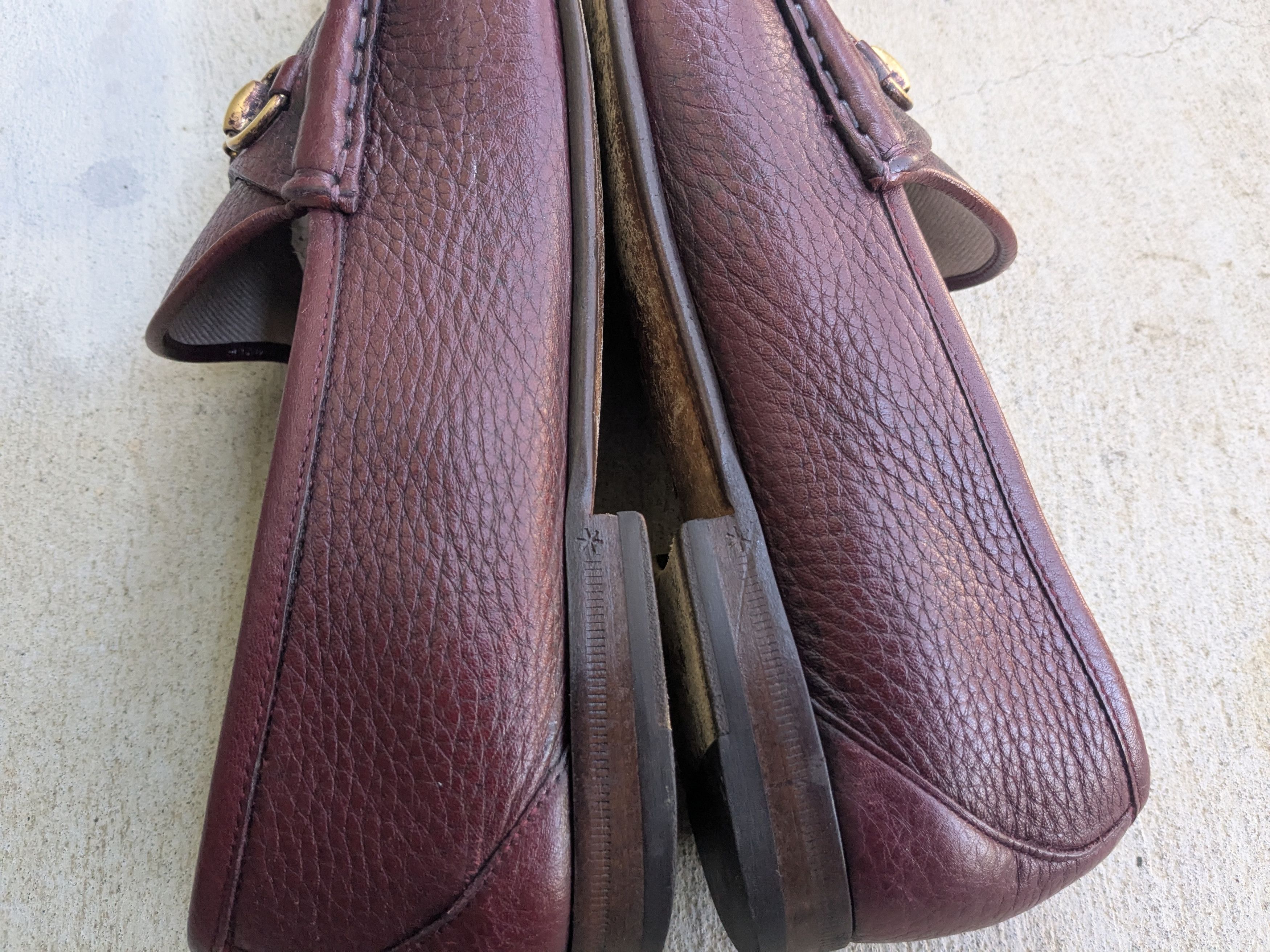 Gucci Gucci Horsebit Loafers Burgundy Leather 10.5 Snaffle Gold Size US 10.5 / EU 43-44 - 9 Thumbnail