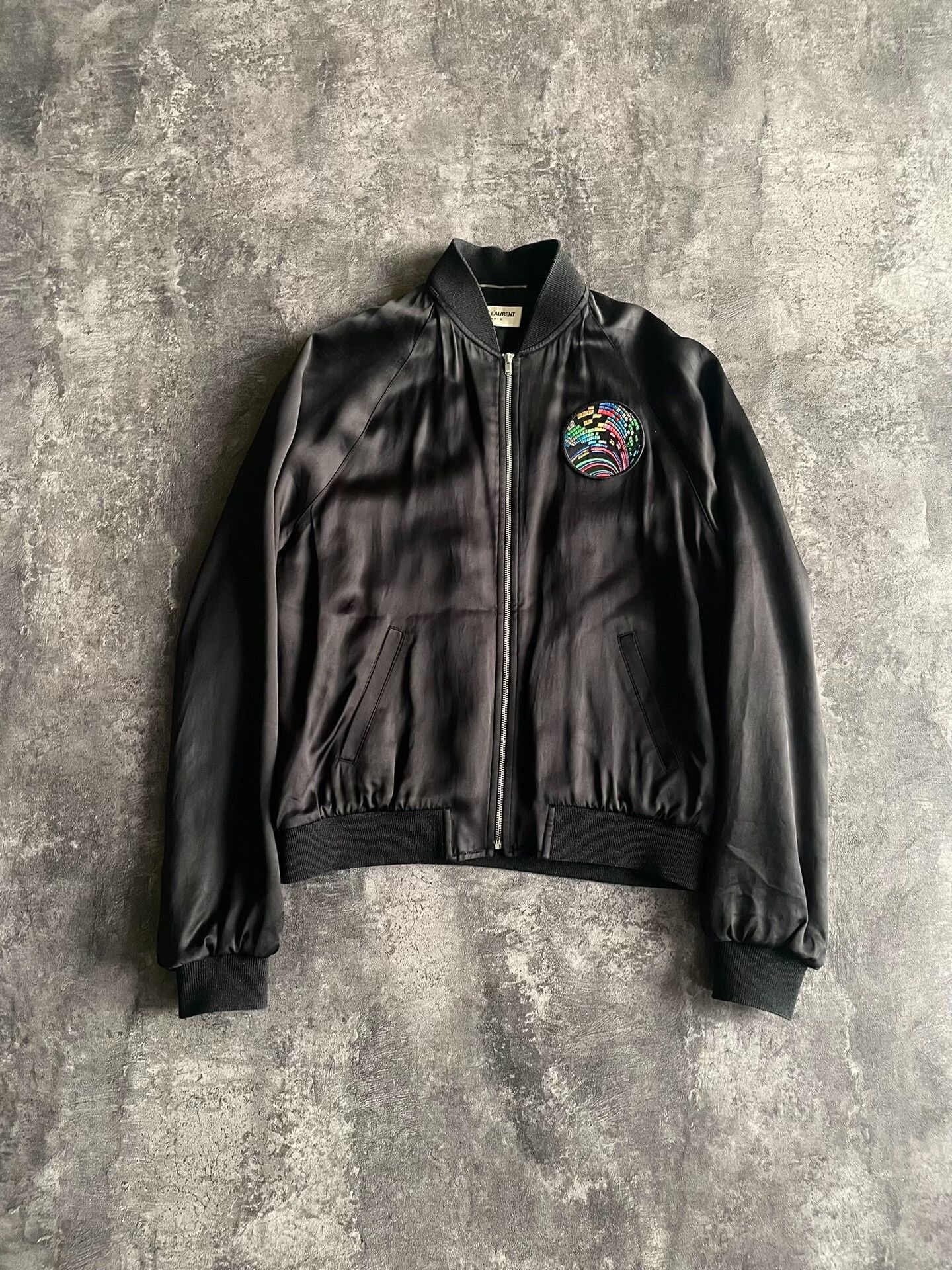 Saint Laurent Paris saint laurent silk sharkskin bomber jacket. Size US L / EU 52-54 / 3 - 2 Thumbnail