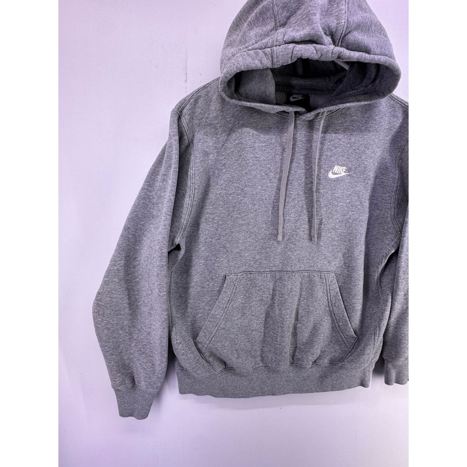 & Other Stories Vintage Nike Light Gray Hoodie White Logo Size Medium Size US M / EU 48-50 / 2 - 2 Thumbnail