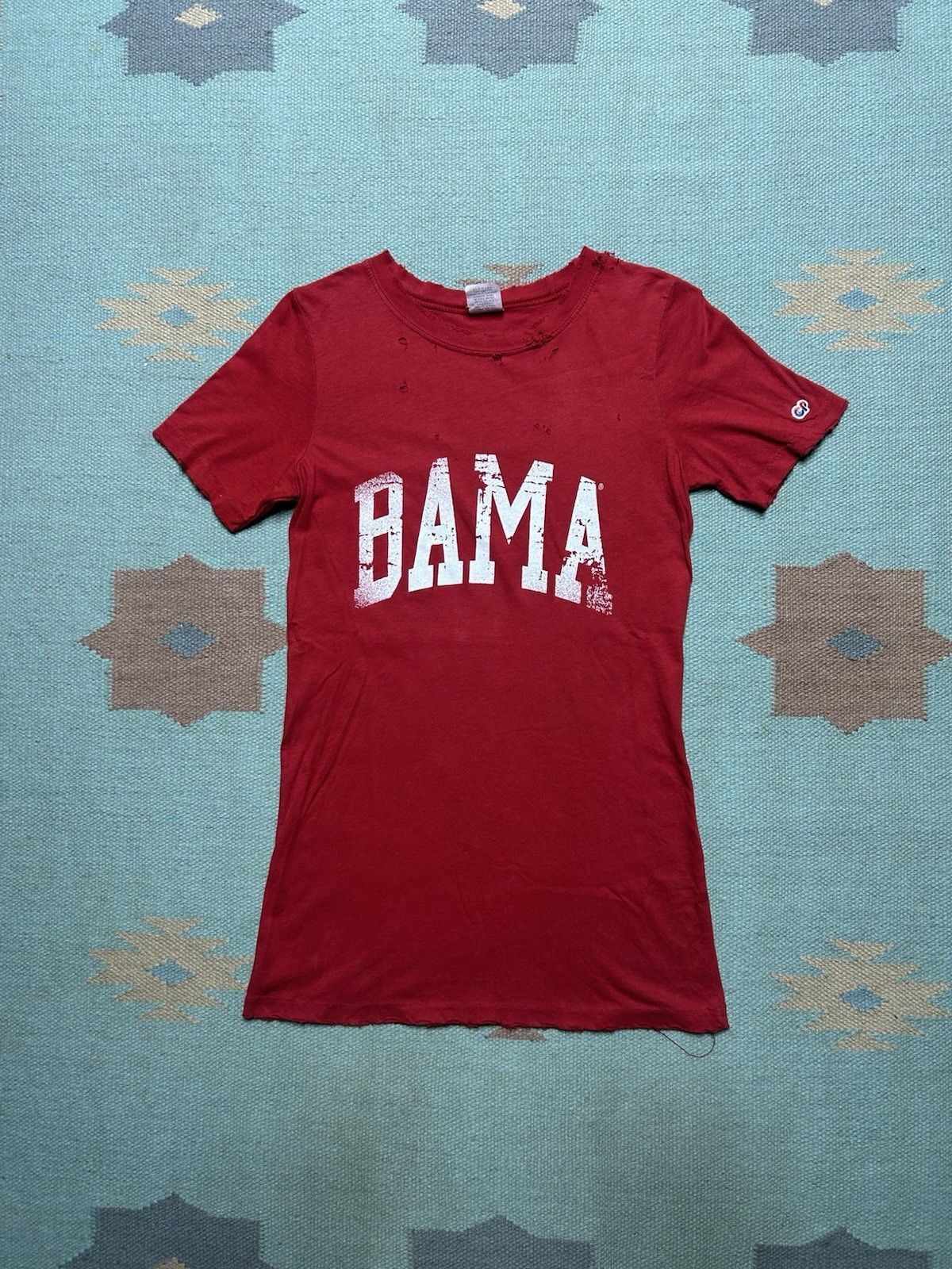 Vintage Vtg 90s t shirt BAMA Alabama distressed women’s baby tee XS Size XS / US 0-2 / IT 36-38 - 1 Thumbnail