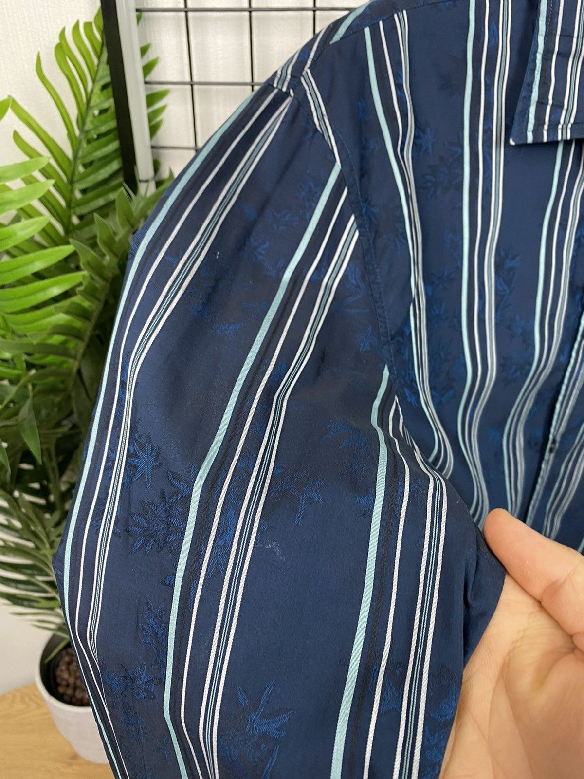 Kenzo Kenzo striped floral shirt blue Size 42/16 L Size US L / EU 52-54 / 3 - 19 Thumbnail