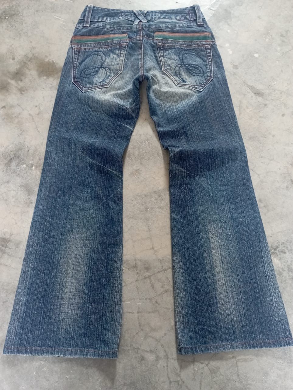 If Six Was Nine Super Flare Jeans Made In Japan Stone Wash ET BOITE Bootcut Size US 27 - 2 Thumbnail