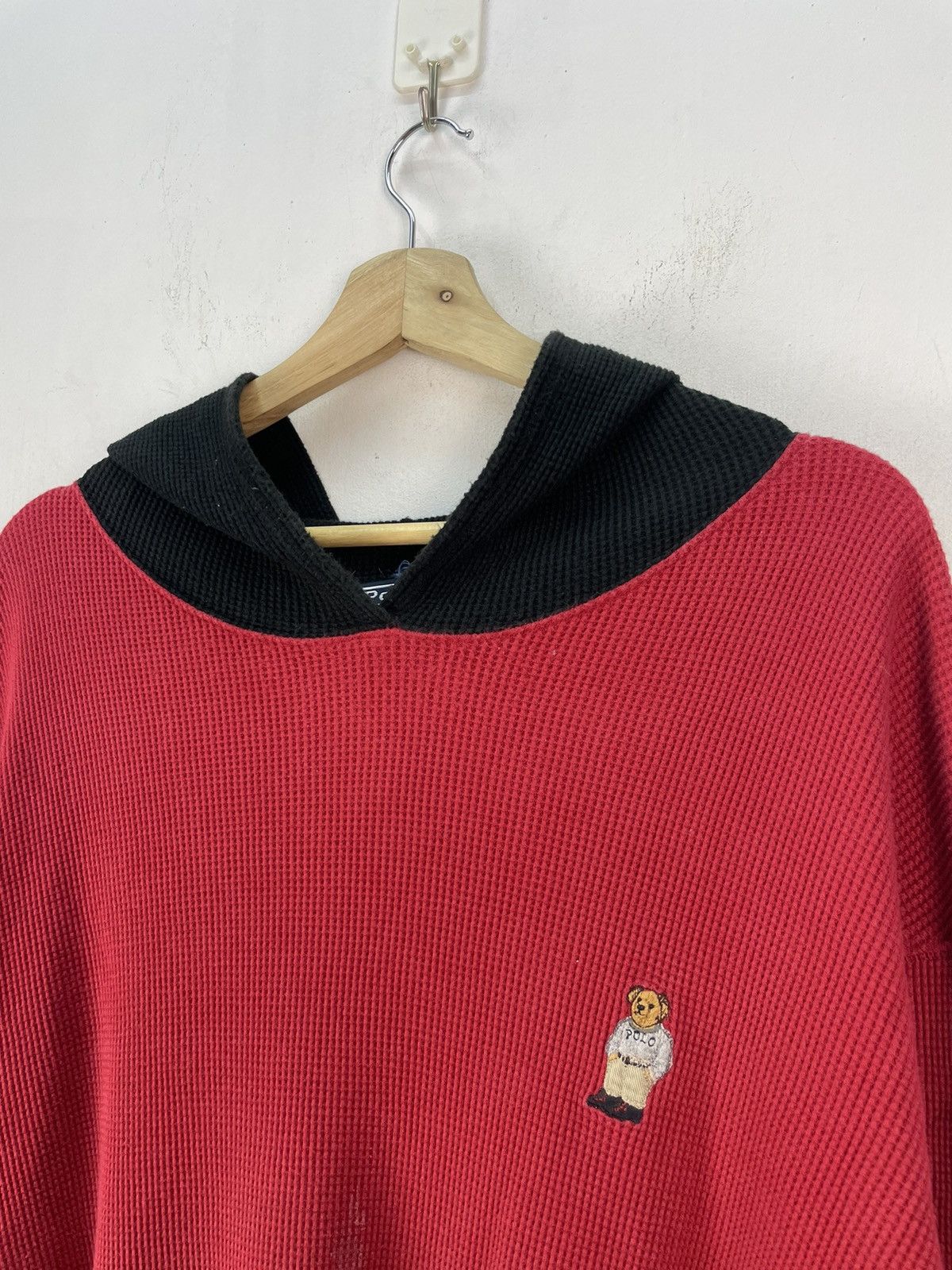 Ralph Lauren Vintage Polo Ralph Lauren Hoodie Waffle Knit Size 2XL Size US XXL / EU 58 / 5 - 7 Thumbnail