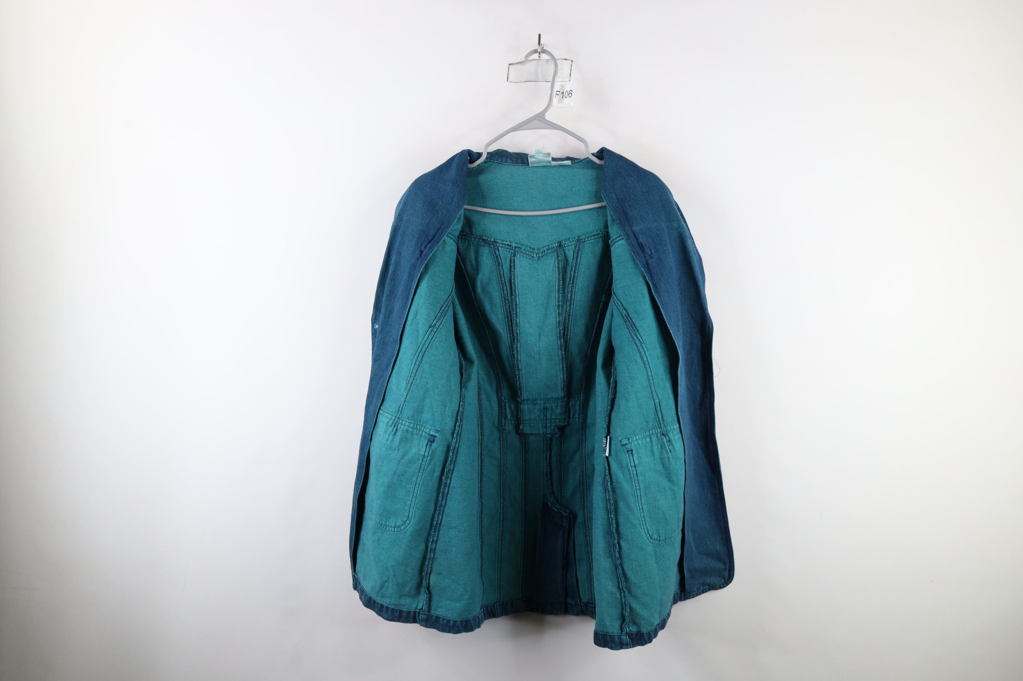 Vintage Vintage 90s Streetwear Stonewash Denim Jean Blazer Jacket Size M / US 6-8 / IT 42-44 - 11 Thumbnail