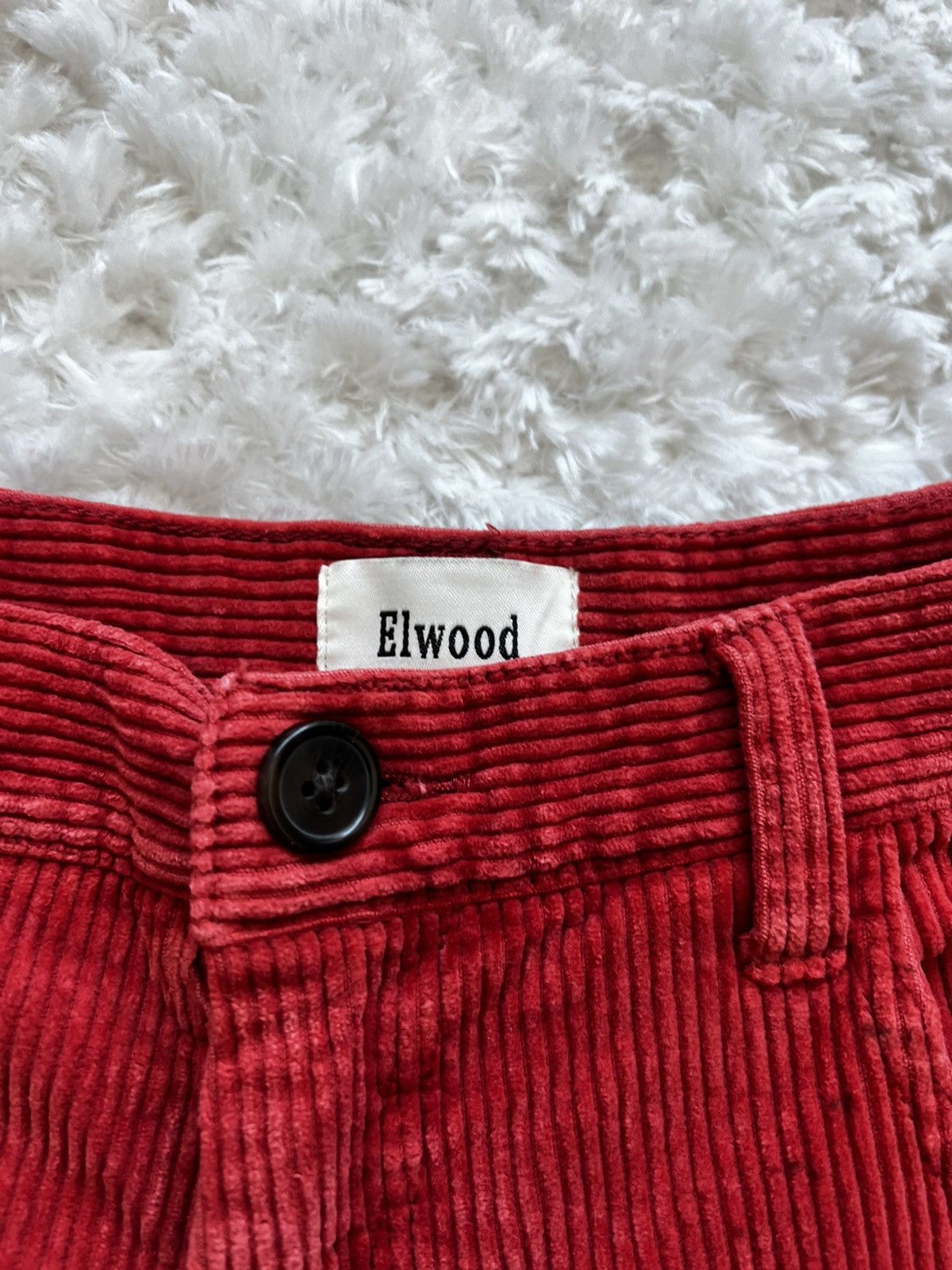 Elwood Elwood Red Corduroy Shorts Size US 32 / EU 48 - 3 Thumbnail
