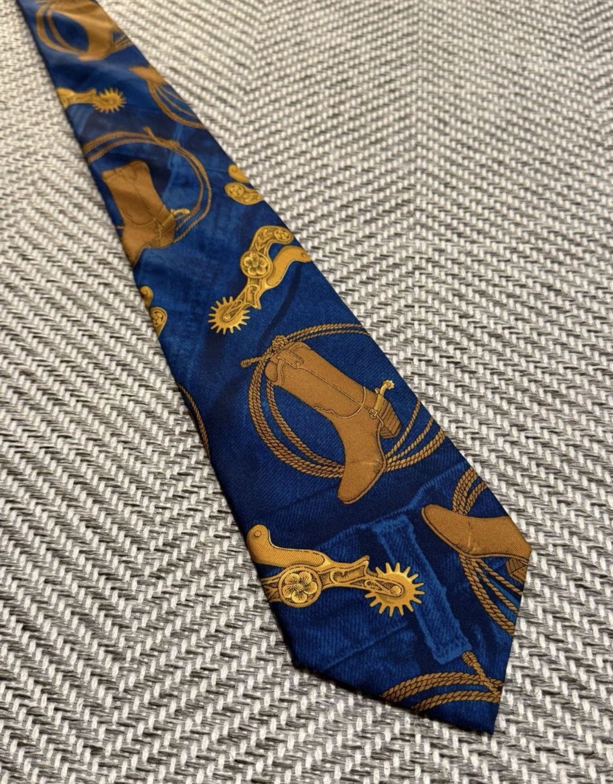 Jean Paul Gaultier Jean Paul Gaultier 00s Hermès Era Tie K24 Size ONE SIZE - 1 Thumbnail