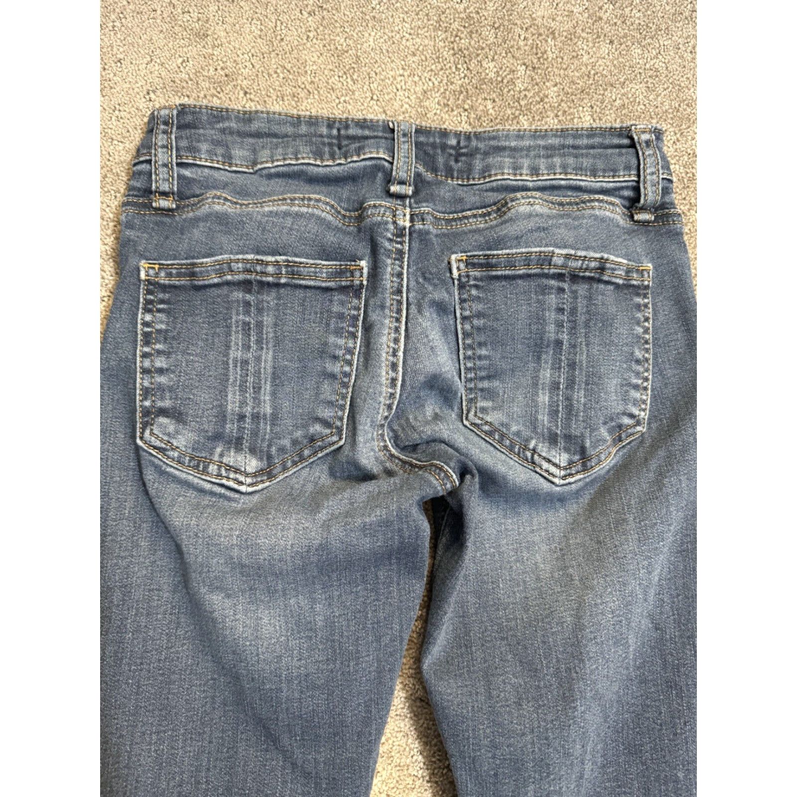 Vintage Prosperity Jeans Women's 25P Dark Wash Blue Slim Skinny Denim 5-Pocket Petite Jeans Mens? Size 42" / US 20 - 4 Thumbnail