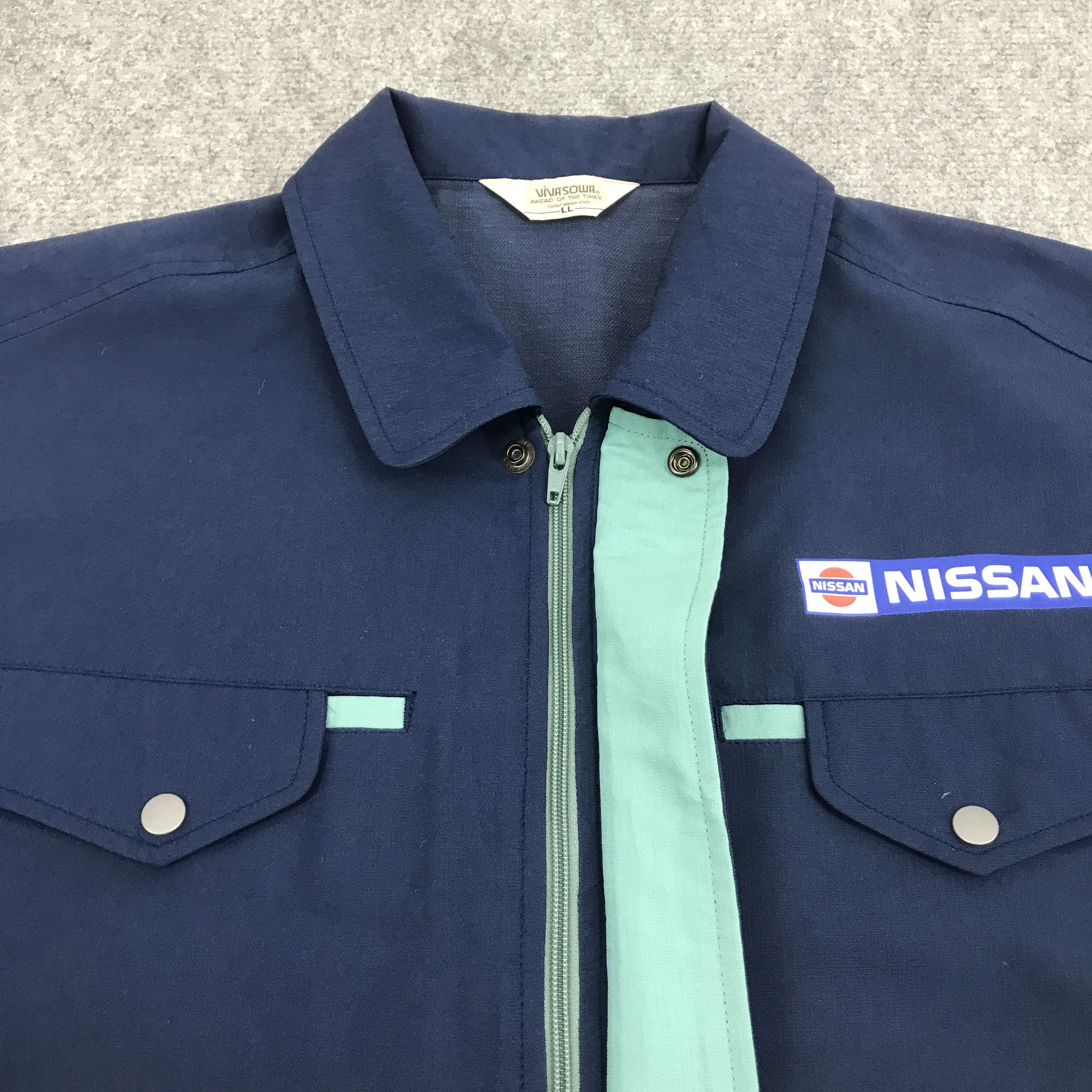 Japanese Brand NISSAN RACING WORK UNIFORM CUSTOM JACKET Size US L / EU 52-54 / 3 - 7 Thumbnail