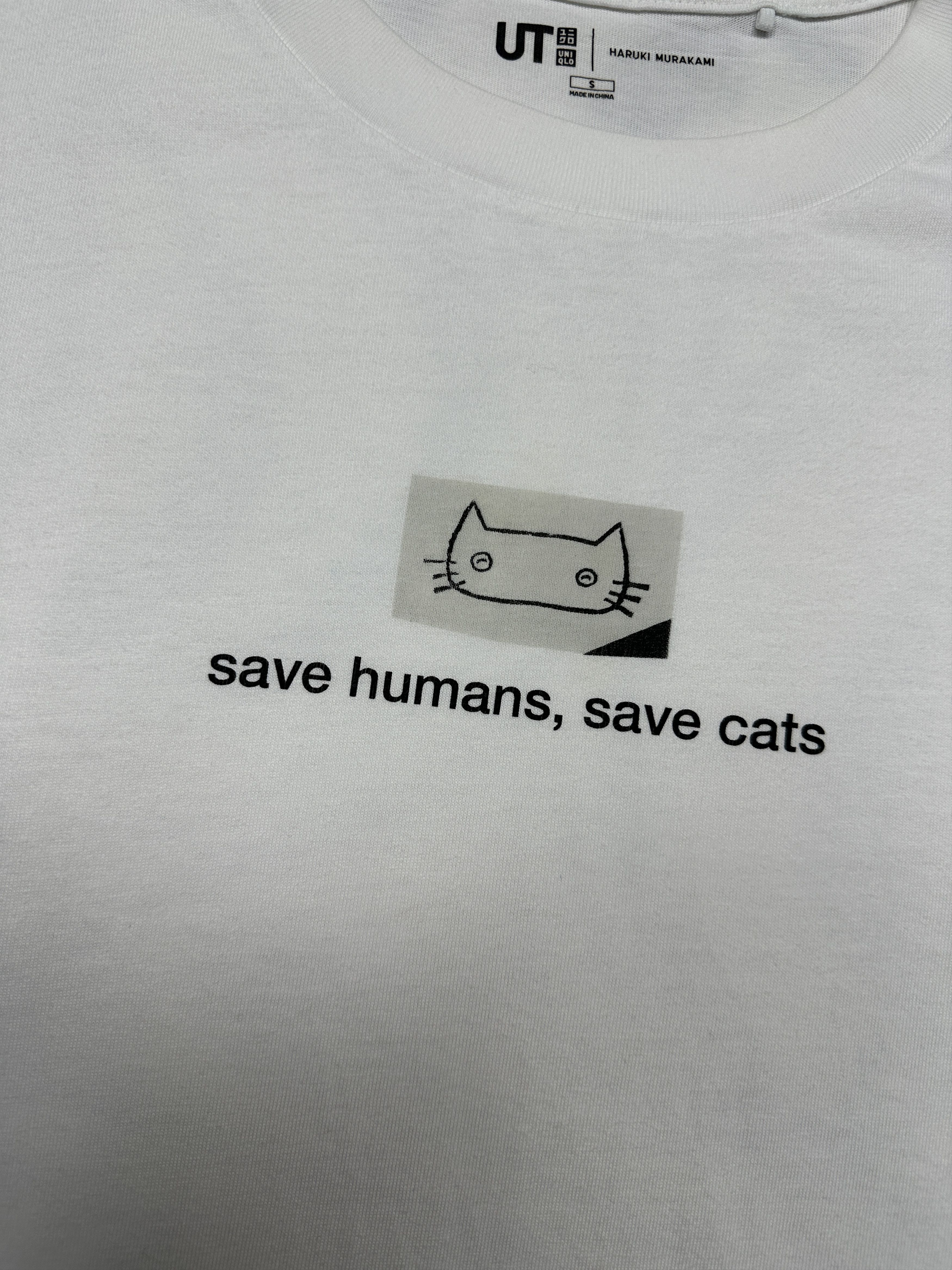 Uniqlo Uniqlo Haruki Murakami Save Humans Save Cats Peace For All Size US S / EU 44-46 / 1 - 3 Thumbnail