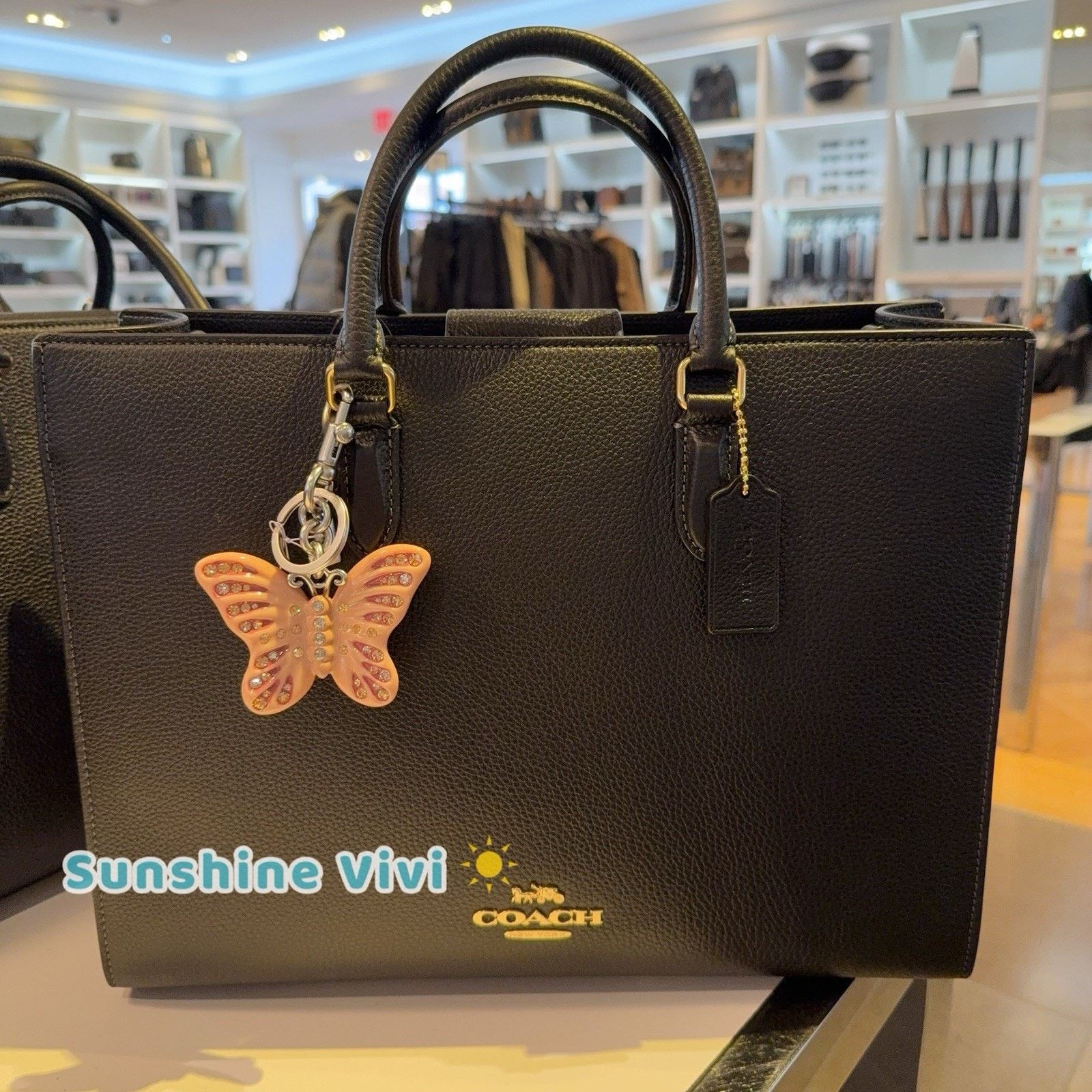 Coach NWT Bundle Coach Butterfly Charm CCD44 & CY666 Maggie Tote Size ONE SIZE - 1 Thumbnail