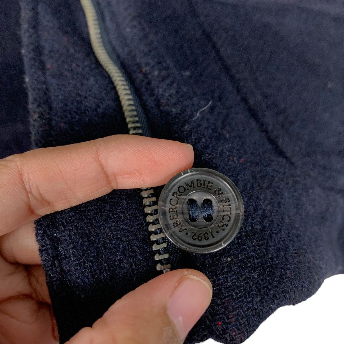 Abercrombie & Fitch ABERCROMBIE & FITCH Small Logo Wool Jacket #2331-C104 Size US L / EU 52-54 / 3 - 14 Thumbnail