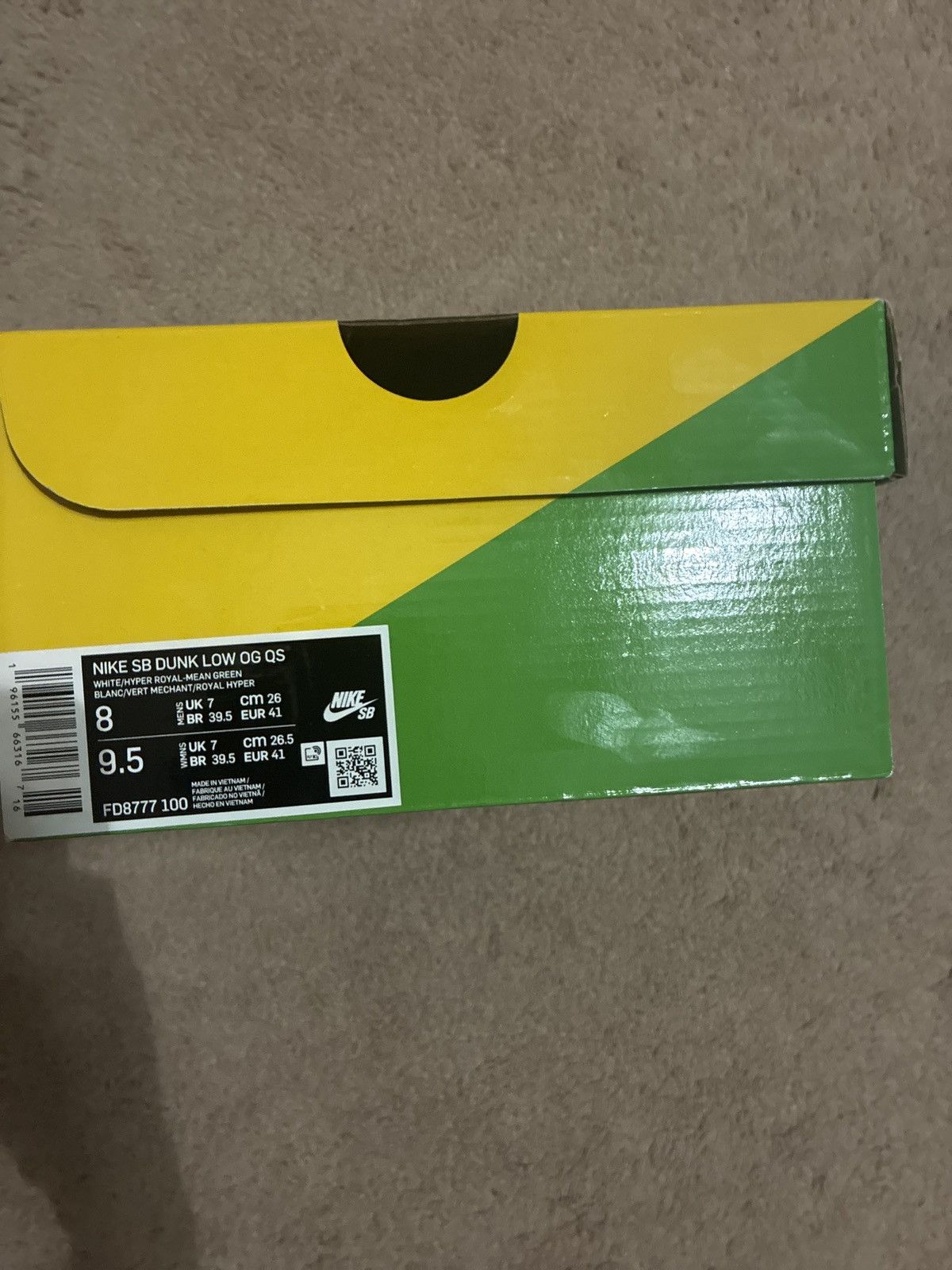 Nike SB Nike SB Dunk Low OG QS Size US 8 / EU 41 - 9 Thumbnail