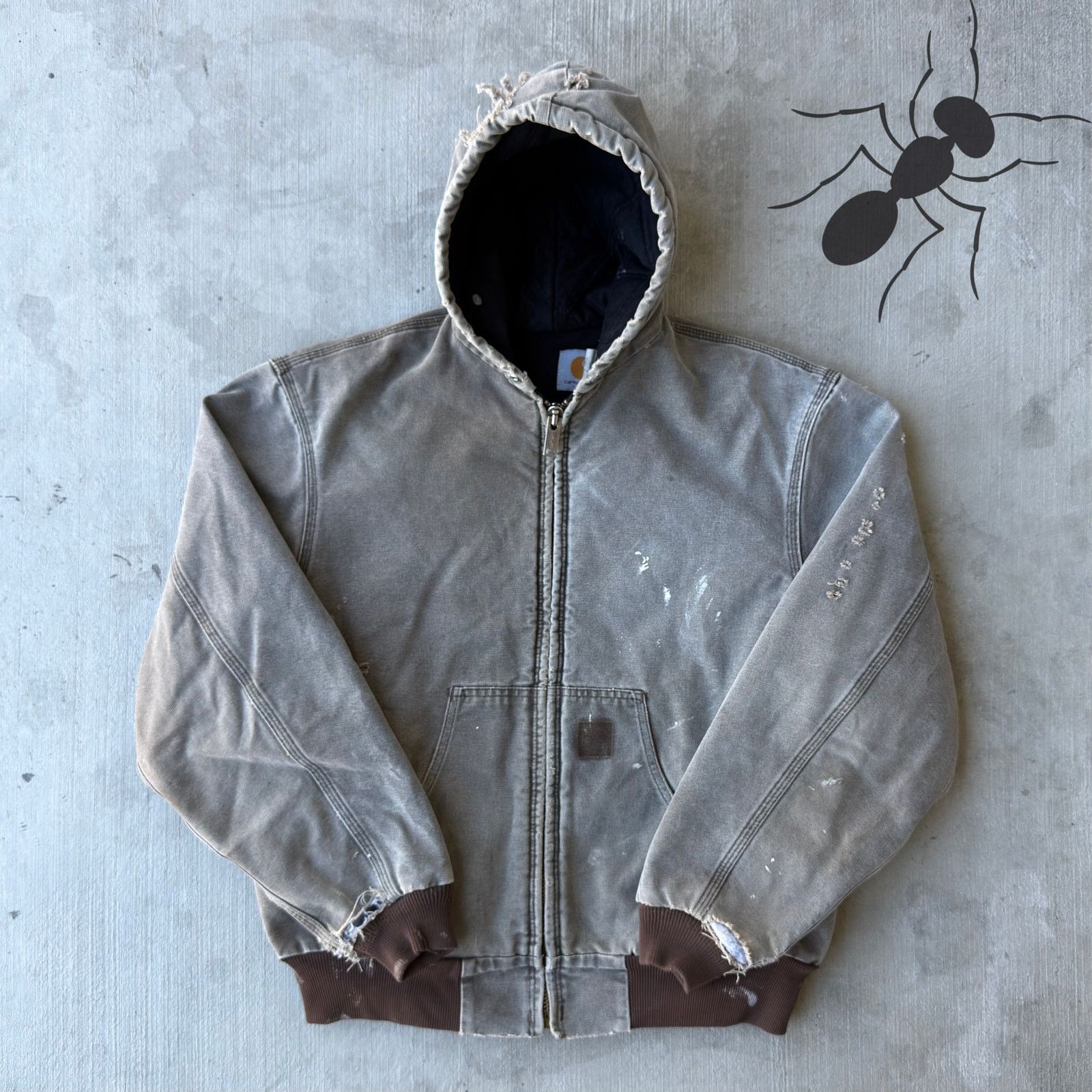 Carhartt × Vintage Vintage Carhartt Jacket faded J68 CHT 90s | Grailed