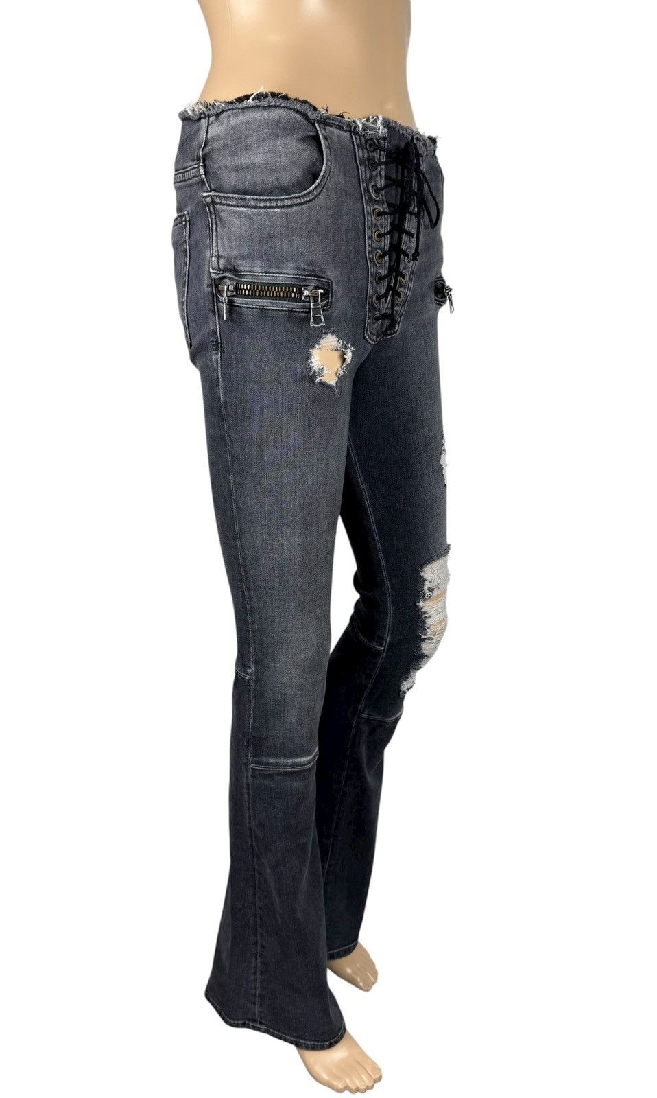 Ben Taverniti Unravel Project Unravel Project Ben Taverniti Flared Jeans Riped Size 27 Size 27" / US 4 / IT 40 - 4 Thumbnail