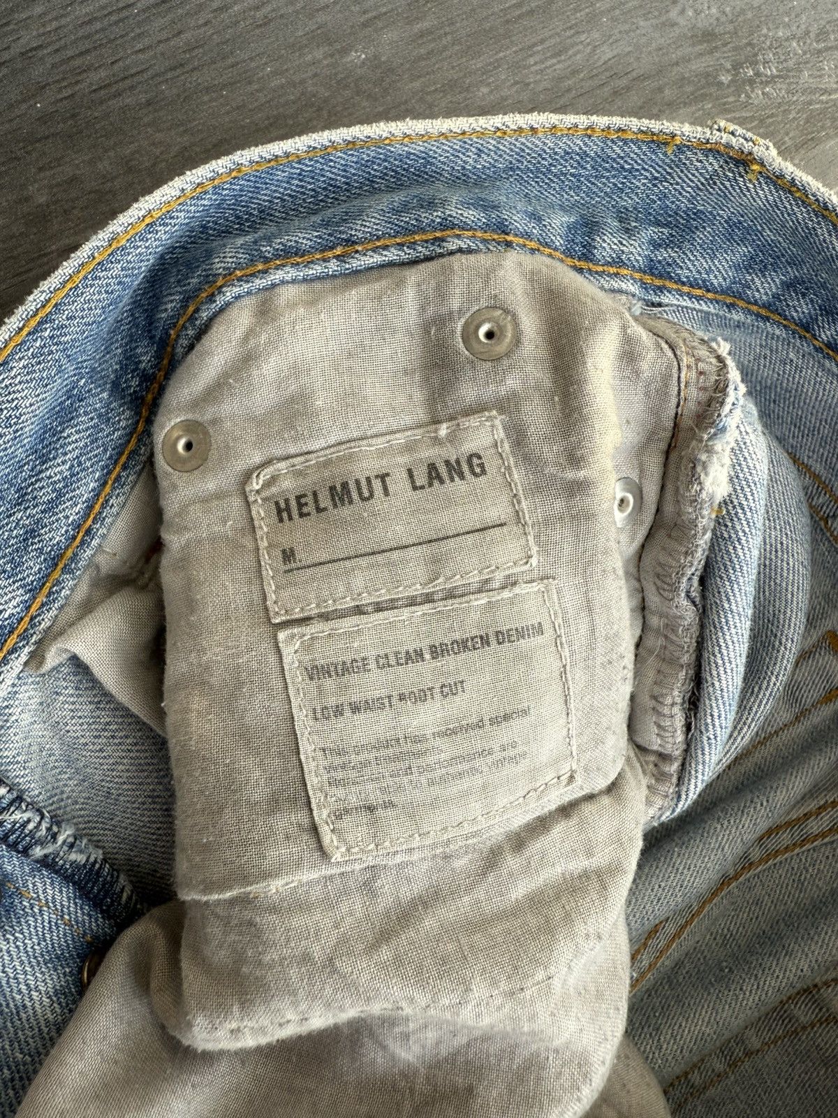 Helmut Lang Vintage 1998 HELMUT LANG "Broken Denim" Size US 28 / EU 44 - 12 Thumbnail