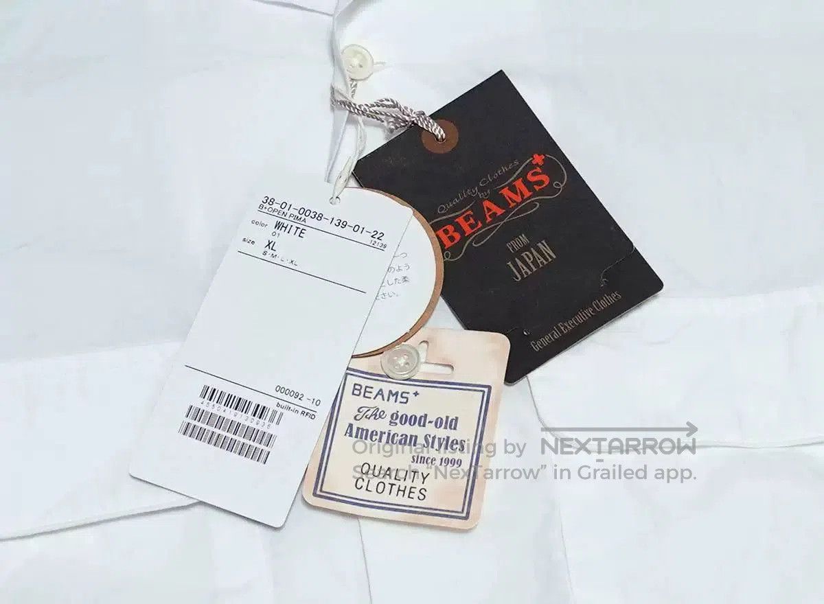 Beams Plus BEAMS PLUS Open Collar Short Sleeve Pima Shirt. Size US XL / EU 56 / 4 - 3 Thumbnail