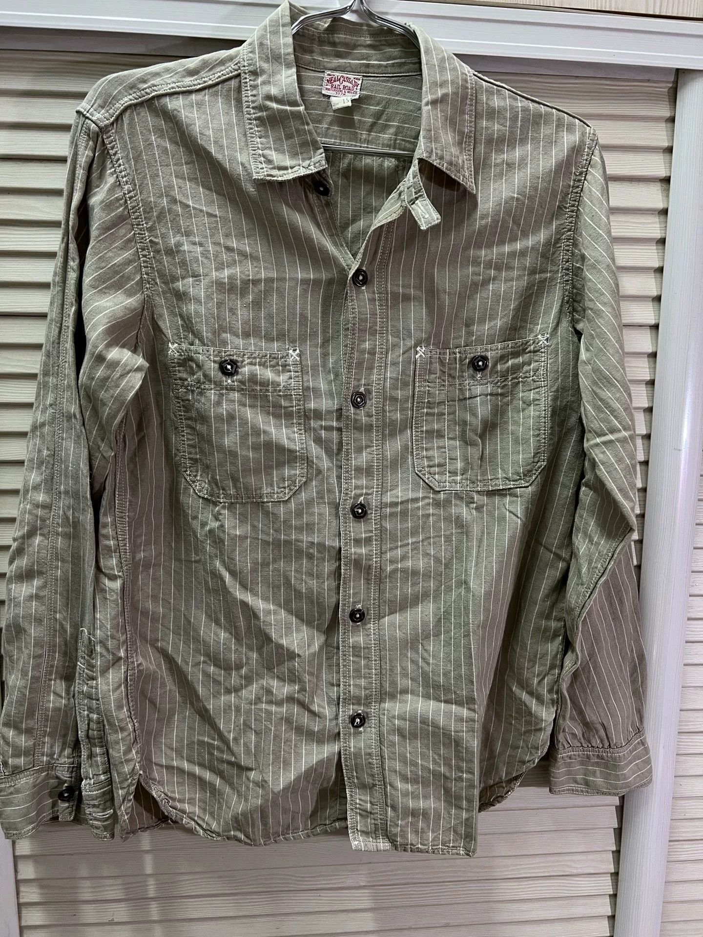 Freewheelers FREEWHEELERS UNION “Neal” Chambray Shirt Size US M / EU 48-50 / 2 - 1 Thumbnail