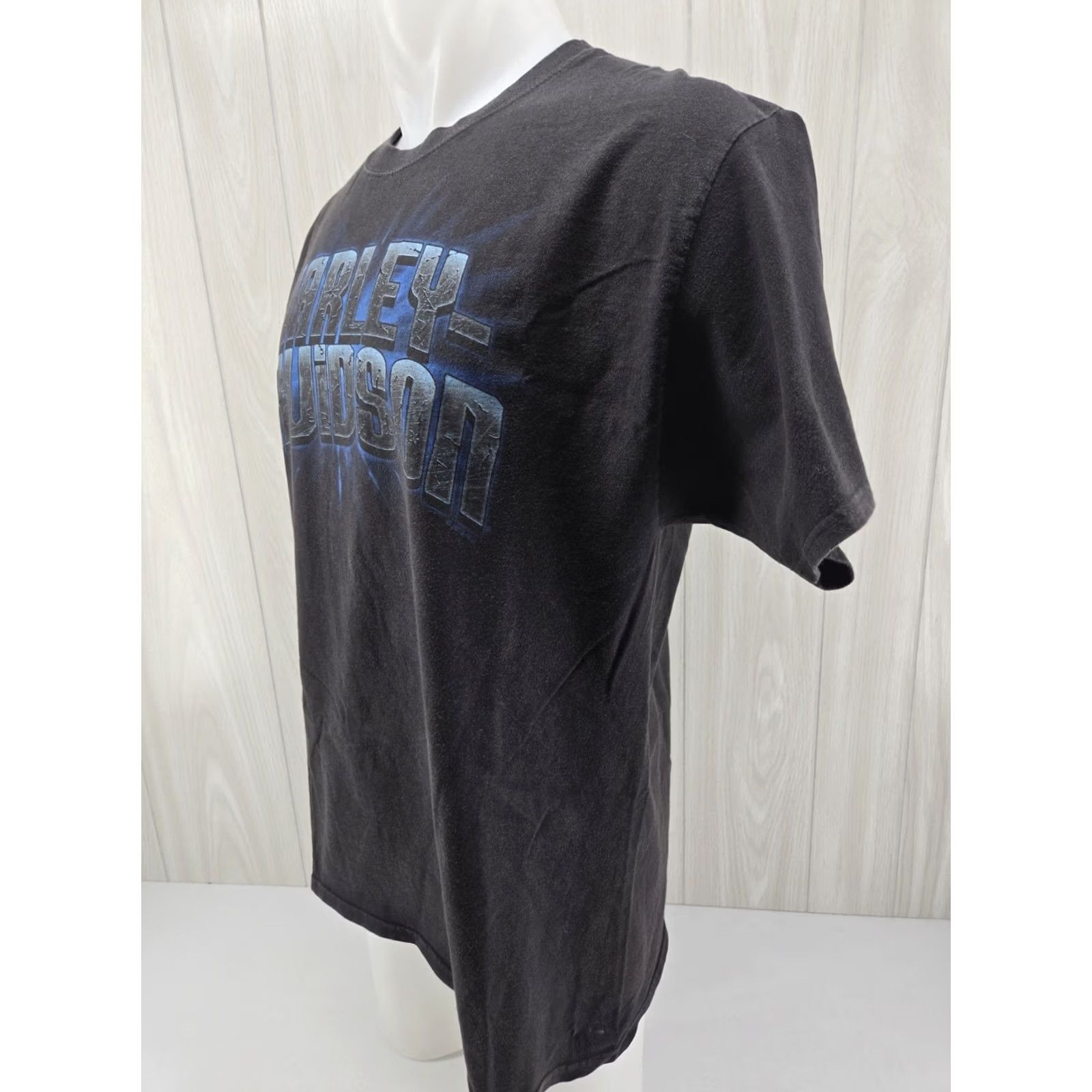 Harley Davidson VINTAGE Harley-Davidson Shirt Mens Large Black Distressed Bert's Black Widow Port Charlotte FL Size US L / EU 52-54 / 3 - 5 Thumbnail