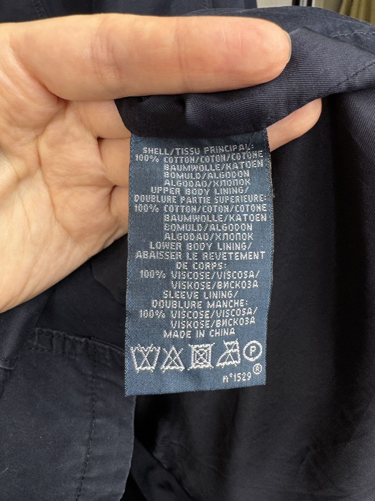 Polo Ralph Lauren Polo Ralph Lauren vintage navy blue cotton long jacket sz M Size US M / EU 48-50 / 2 - 14 Thumbnail