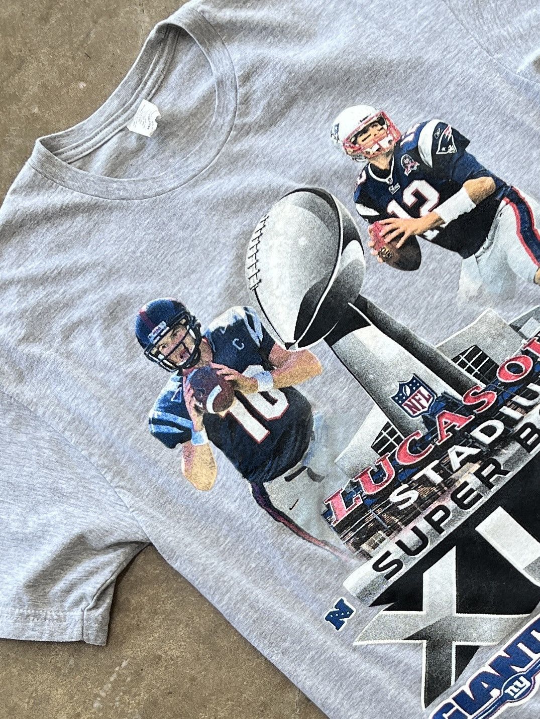 NFL NFL 2012 Super Bowl XLVI Giants v. Patriots Tee Medium Size US M / EU 48-50 / 2 - 1 Thumbnail
