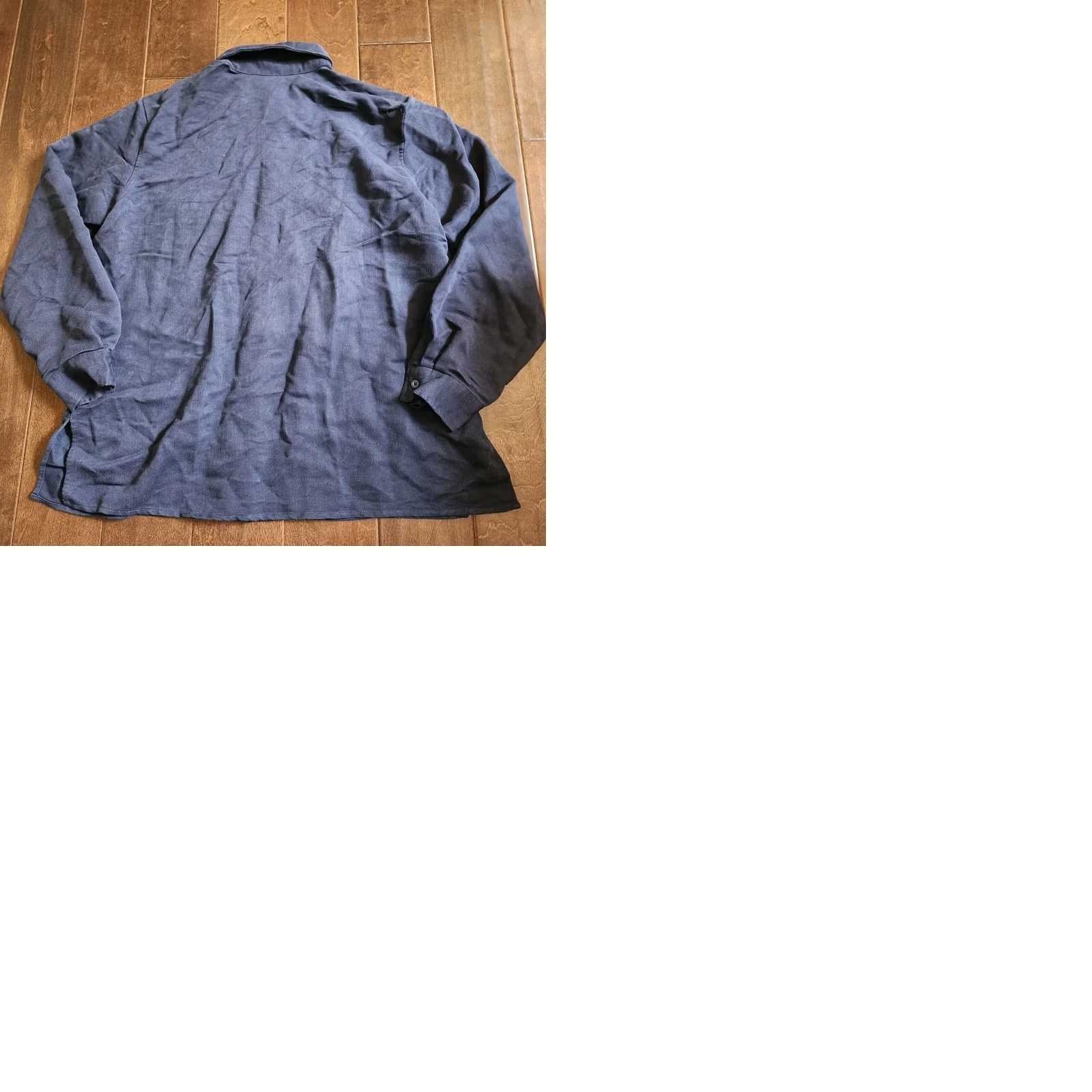 Vintage Honors Men’s Navy Blue Long Sleeve Button-Up Shirt L Pocket Collared - Regular Size Size US L / EU 52-54 / 3 - 10 Thumbnail
