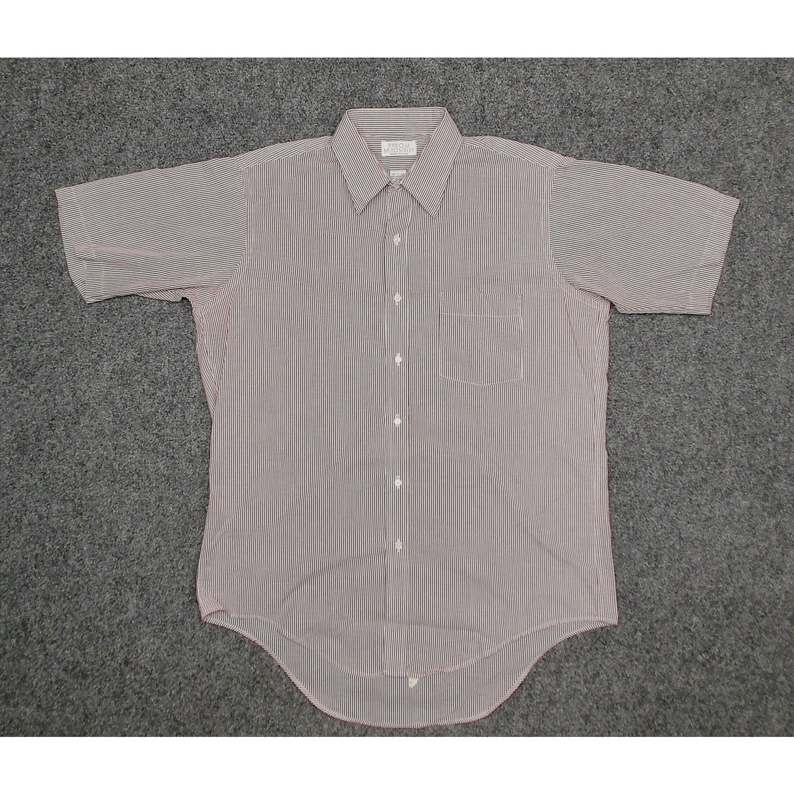 Arrow 80s Arrow Bradstreet Micro Stripe Oversized Shirt L USA Made Size US L / EU 52-54 / 3 - 3 Thumbnail