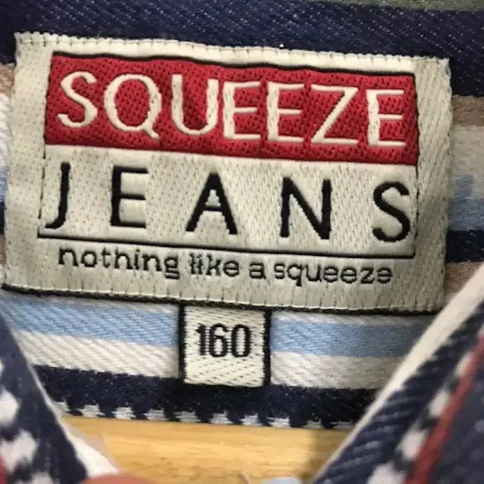 Flannel × Vintage Squeeze Jeans Stripe Design Multicolour style Flannel Shirt Size ONE SIZE - 5 Thumbnail