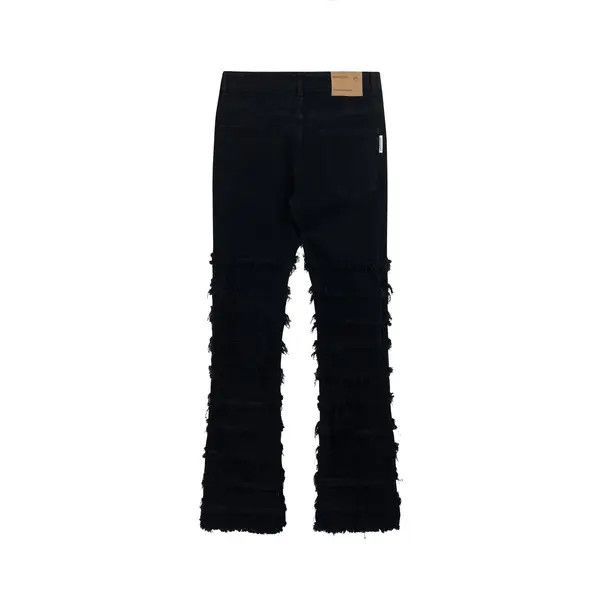 VIBE punk damaged flared ripped jeans Size US 34 / EU 50 - 3 Thumbnail