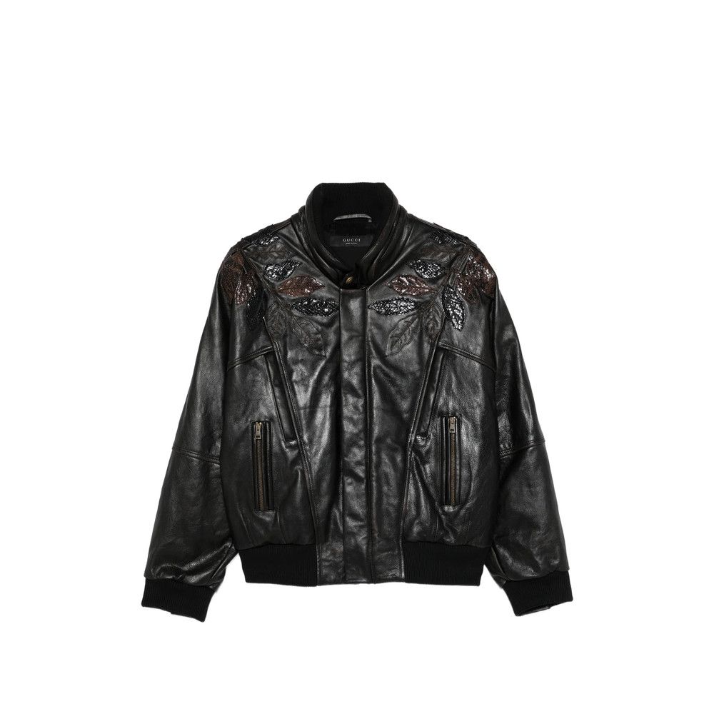 Gucci Gucci BROWN Jackets - Leather Jackets Size XS / US 0-2 / IT 36-38 - 1 Thumbnail