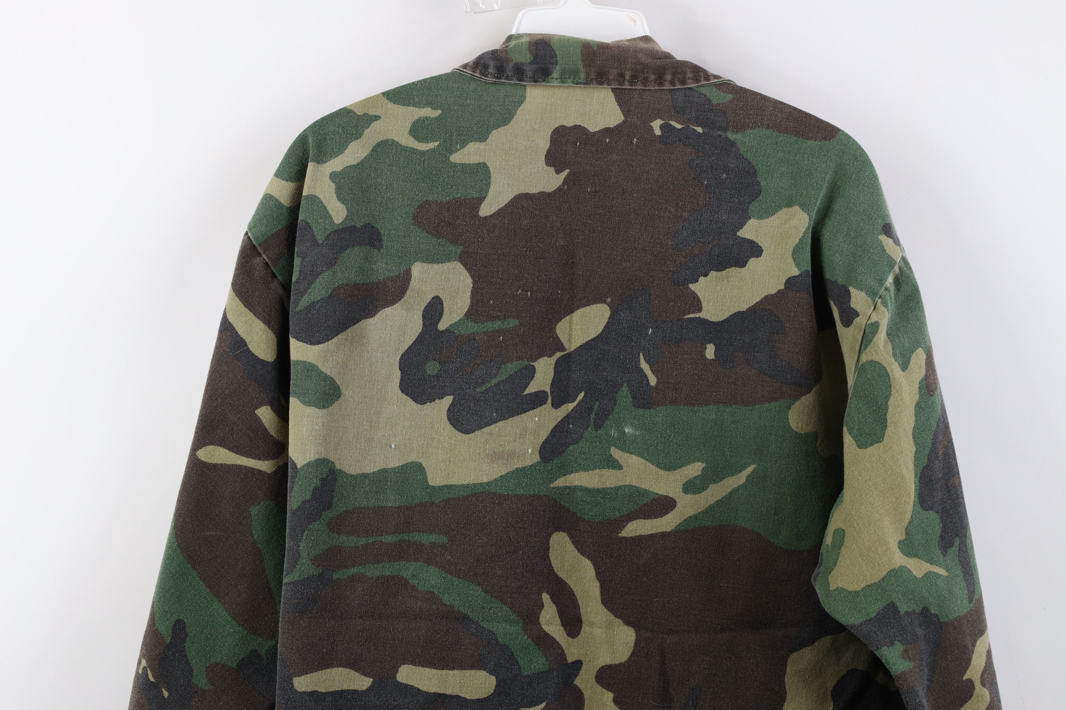 Vintage Vintage 70s Military Camouflage Combat Field Shirt Jacket Size US L / EU 52-54 / 3 - 14 Thumbnail