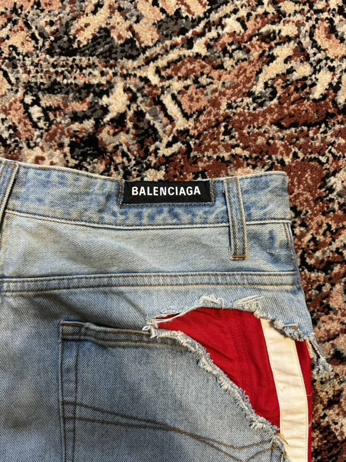 Balenciaga Balenciaga Slashed Hybrid Denim Size US 32 / EU 48 - 8 Thumbnail
