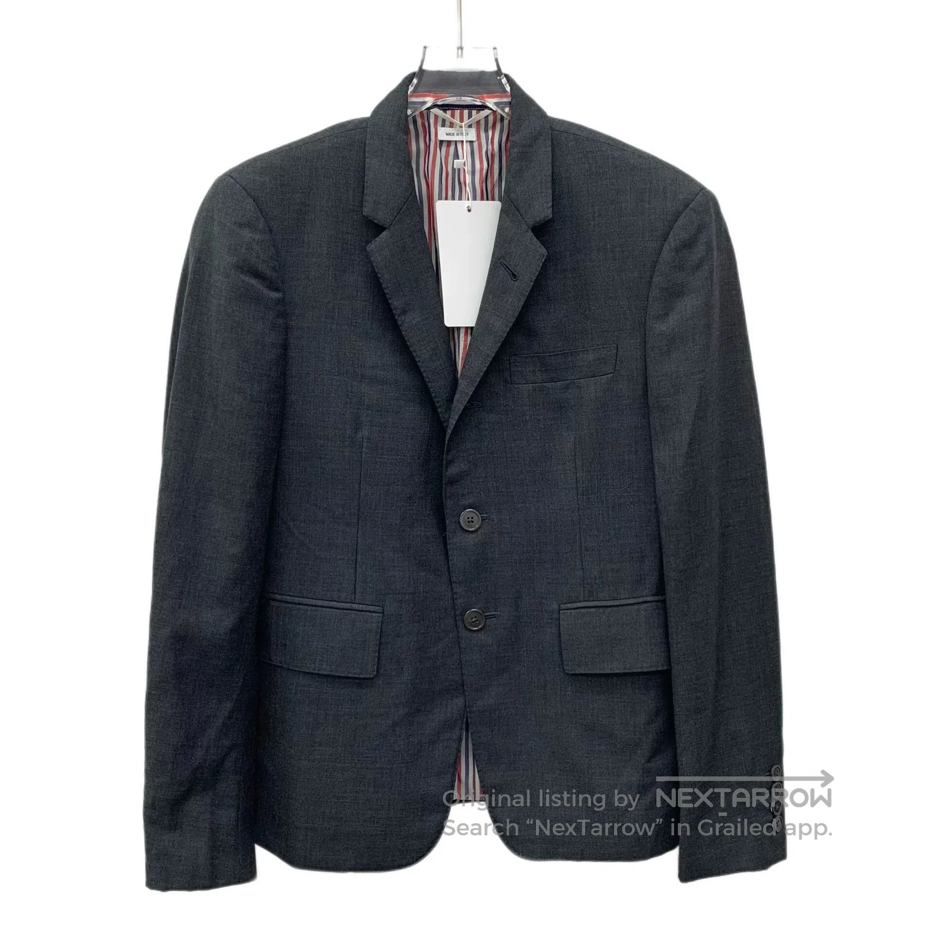 Thom Browne thom browne gray wool single. Size US S / EU 44-46 / 1 - 1 Thumbnail