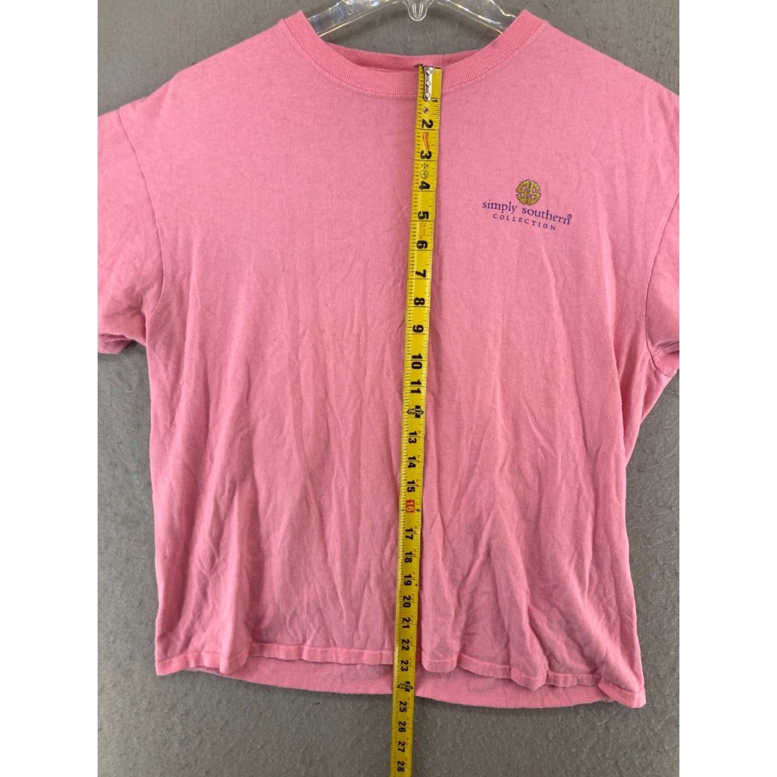 Pinko Simply Southern Women's T-Shirt Large Pink Graphic Print "Don't Be Afraid to Sparkle" Casual Crew Neck Regular Fit Size L / US 10 / IT 46 - 4 Thumbnail