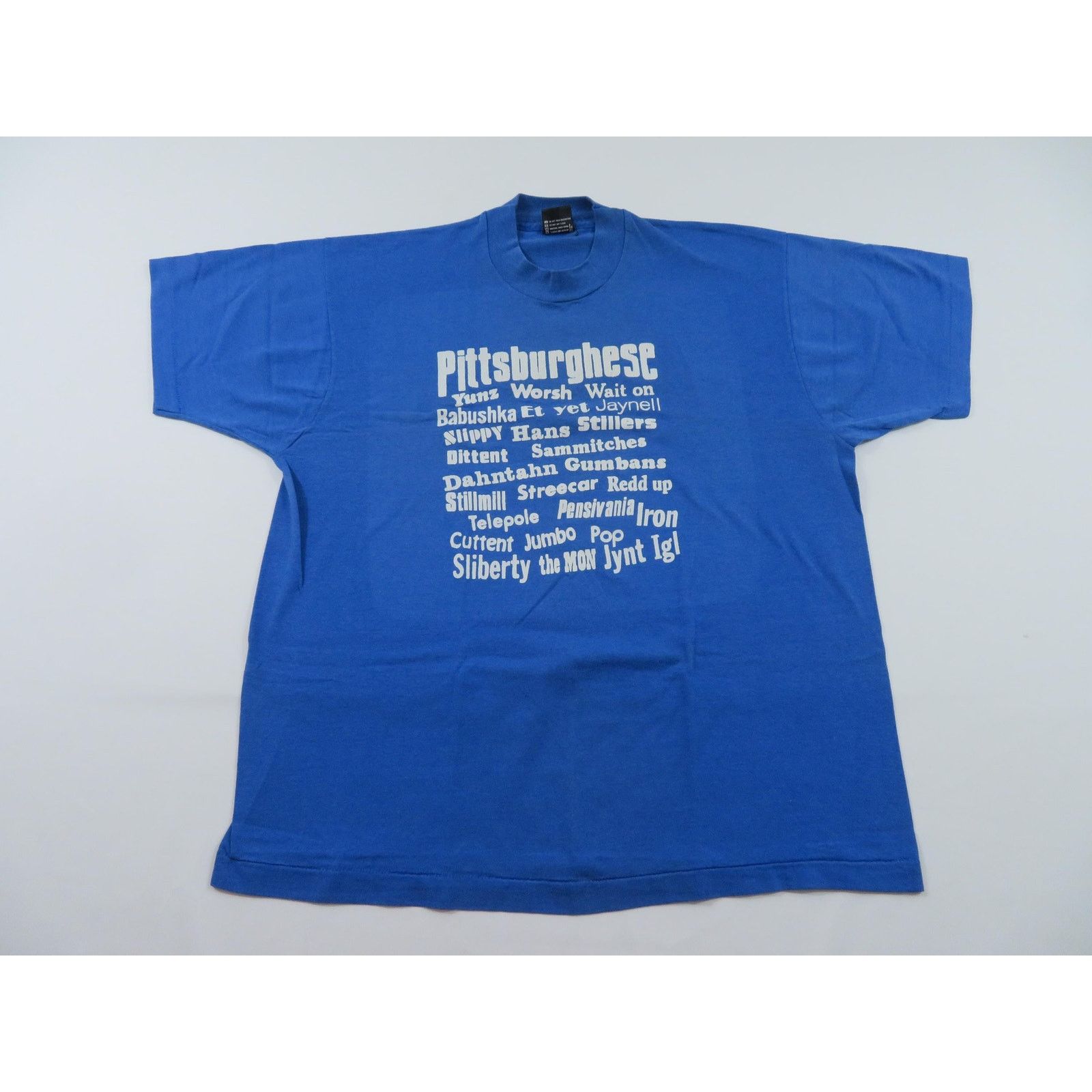 Other Pittsburgh T-shirt, Pittsburghese Parody Funny, Blue L 1990s Size US L / EU 52-54 / 3 - 1 Thumbnail