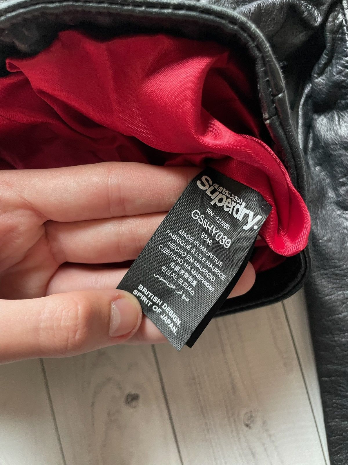 Superdry × Vintage Vintage SuperDry leather jacket women size L Size L / US 10 / IT 46 - 6 Thumbnail