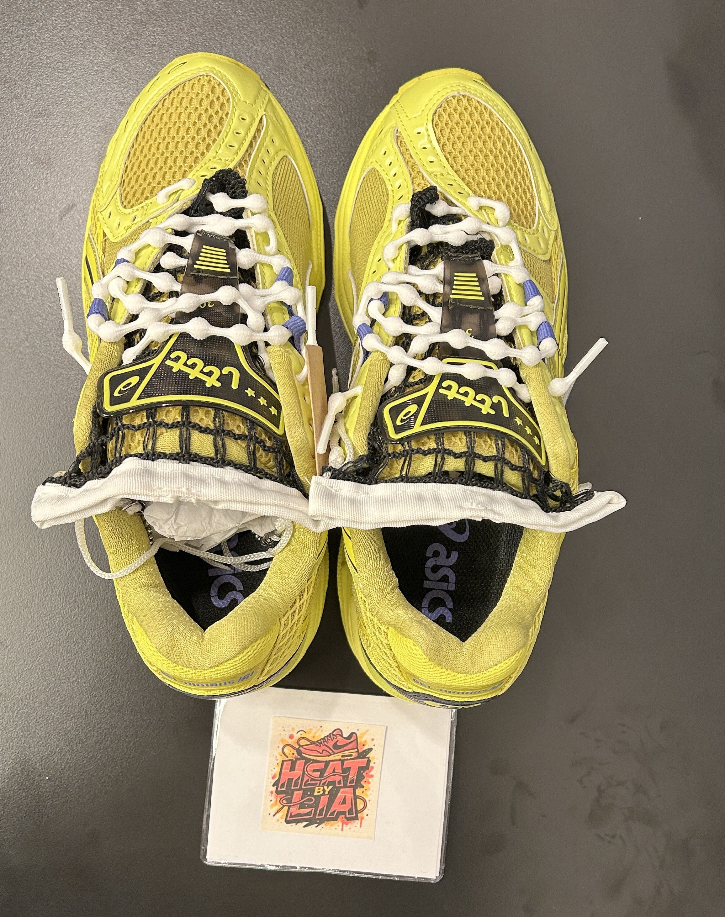 Asics Little Tokyo Table Tennis X ASICS GEL- Lemon Spark/Black Size US 5.5 / EU 38 - 4 Thumbnail