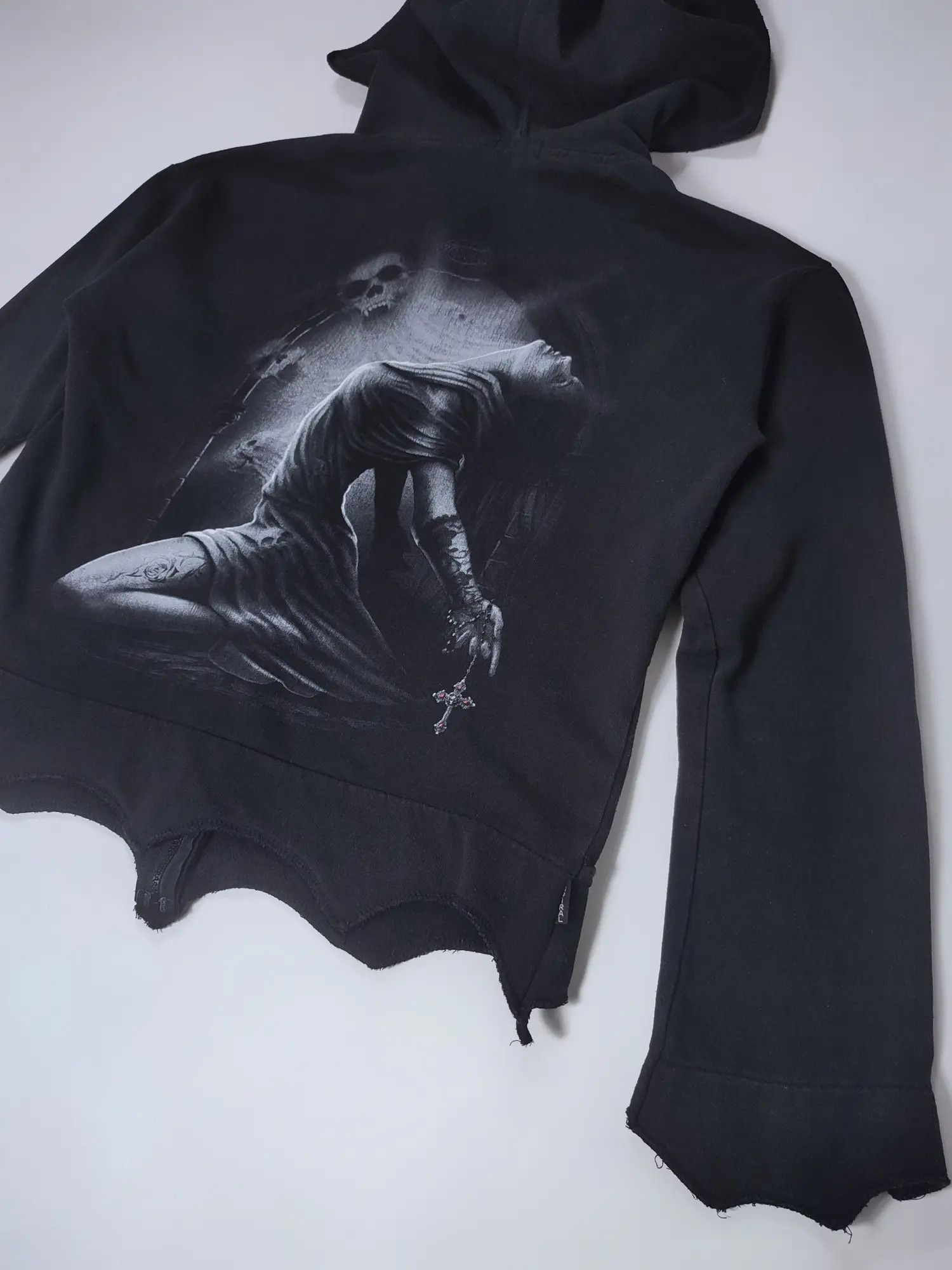 Affliction × Vintage Spiral Y2k opium zip hoodie Rick Owens Size US M / EU 48-50 / 2 - 9 Thumbnail