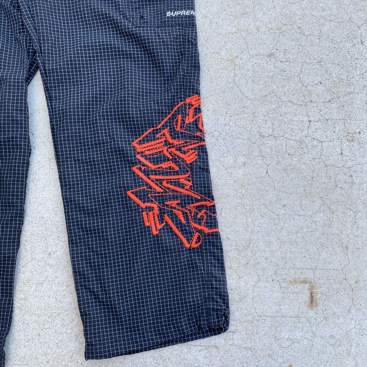 Supreme Supreme Support Unit Nylon Cargo Pants Black Grid 2021 Size US 30 / EU 46 - 4 Thumbnail