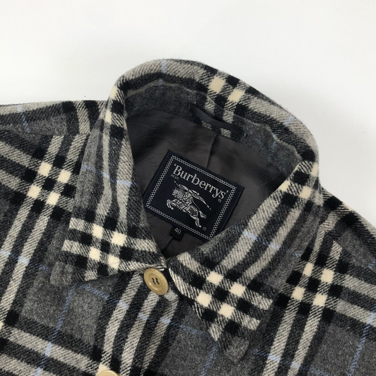 Burberry × Vintage Vintage Burberry wool Size US XXS / EU 40 - 3 Thumbnail
