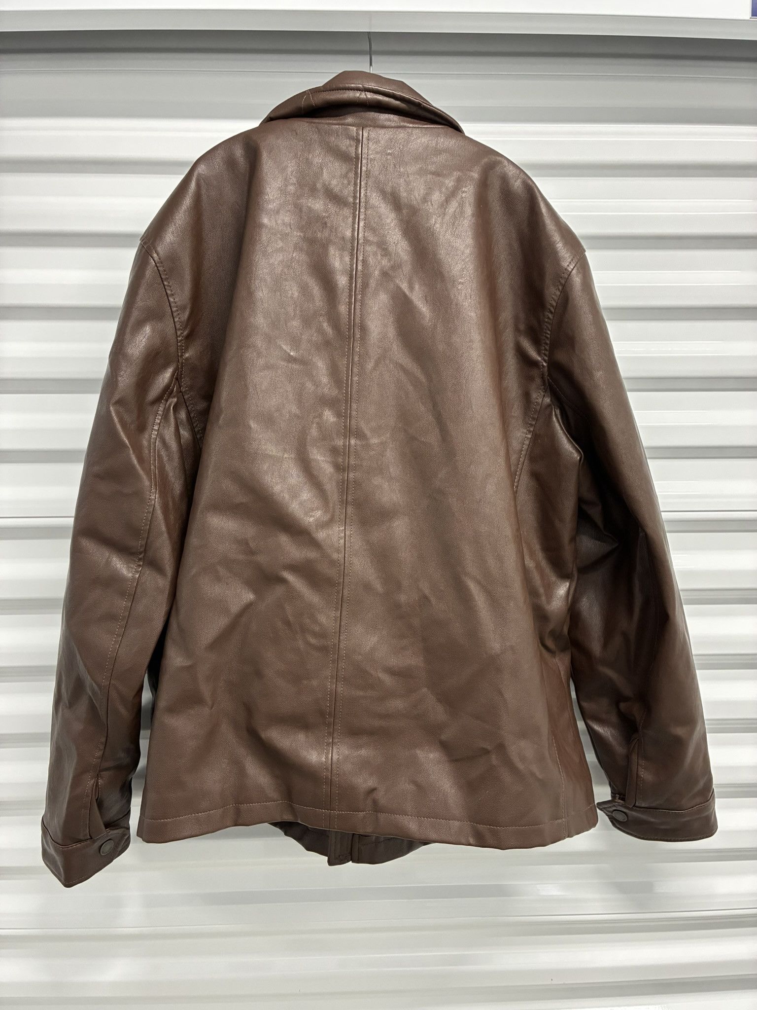Dockers Dockers Faux Leather Jacket Men XXL Front Zipper Quilted Size US XXL / EU 58 / 5 - 6 Thumbnail