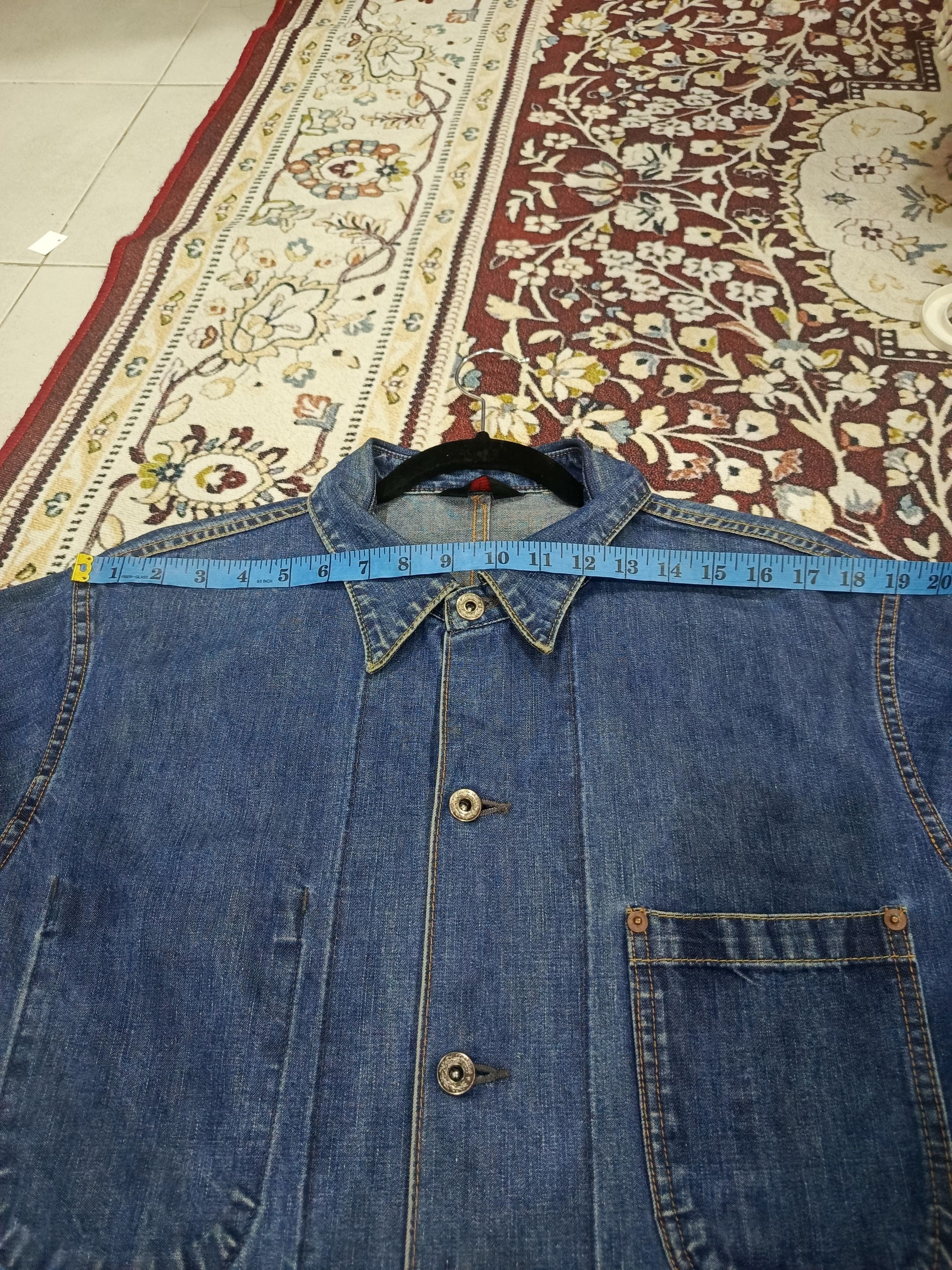 Sugar Cane Sugar Cane denim work coat or coverall jacket, Size US XL / EU 56 / 4 - 9 Thumbnail