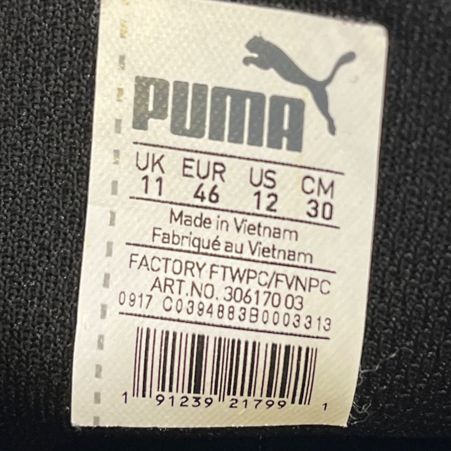 Puma Puma Ferrari Men's White/Blk Shoes/Sneakers Size 12 SKU 5608 Size US 12 / EU 45 - 7 Thumbnail