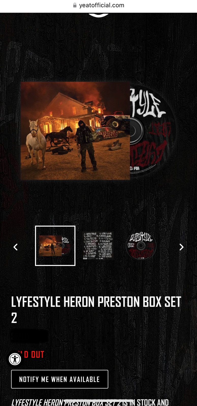Heron Preston × Yeat Yeat x Heron Preston Lyfestyle Box Set 2 Size US XXL / EU 58 / 5 - 5 Thumbnail