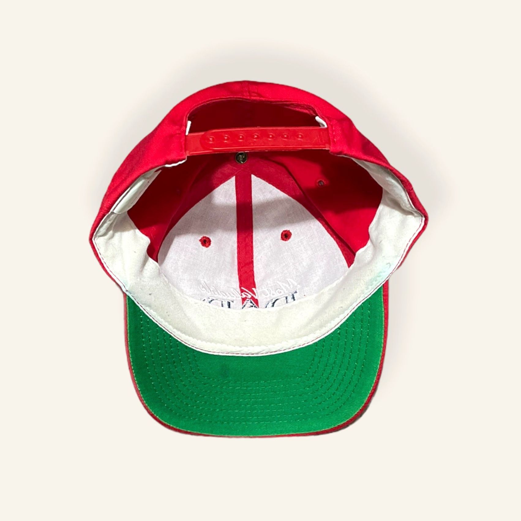 Vintage VINTAGE Macy’s Mens Hat Cap Red One Size Most Valuable Dad Snapback Size ONE SIZE - 6 Thumbnail